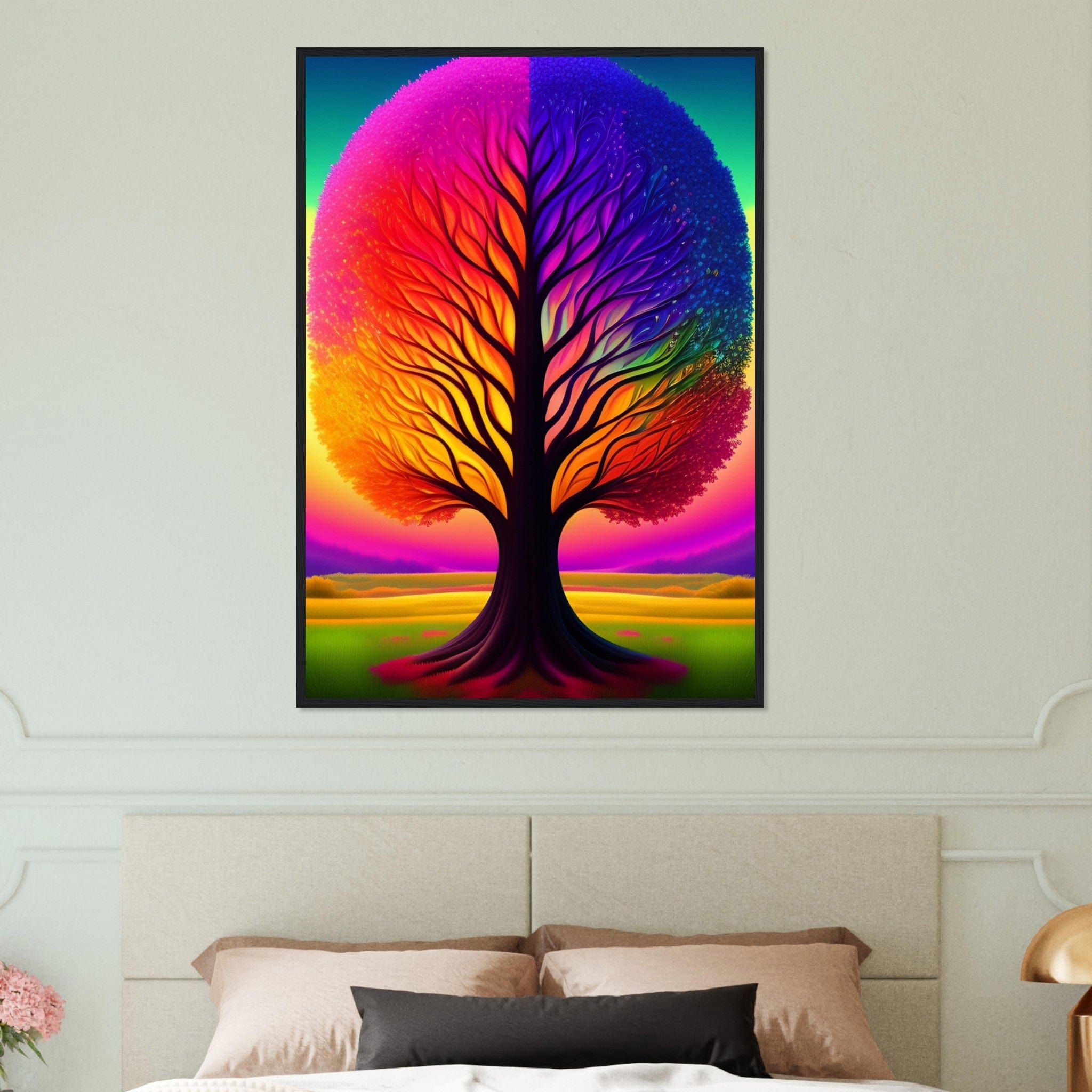 Canvanation Print Material 70x100 cm / 28x40″ Tableau Arbre De Vie en Éclosion