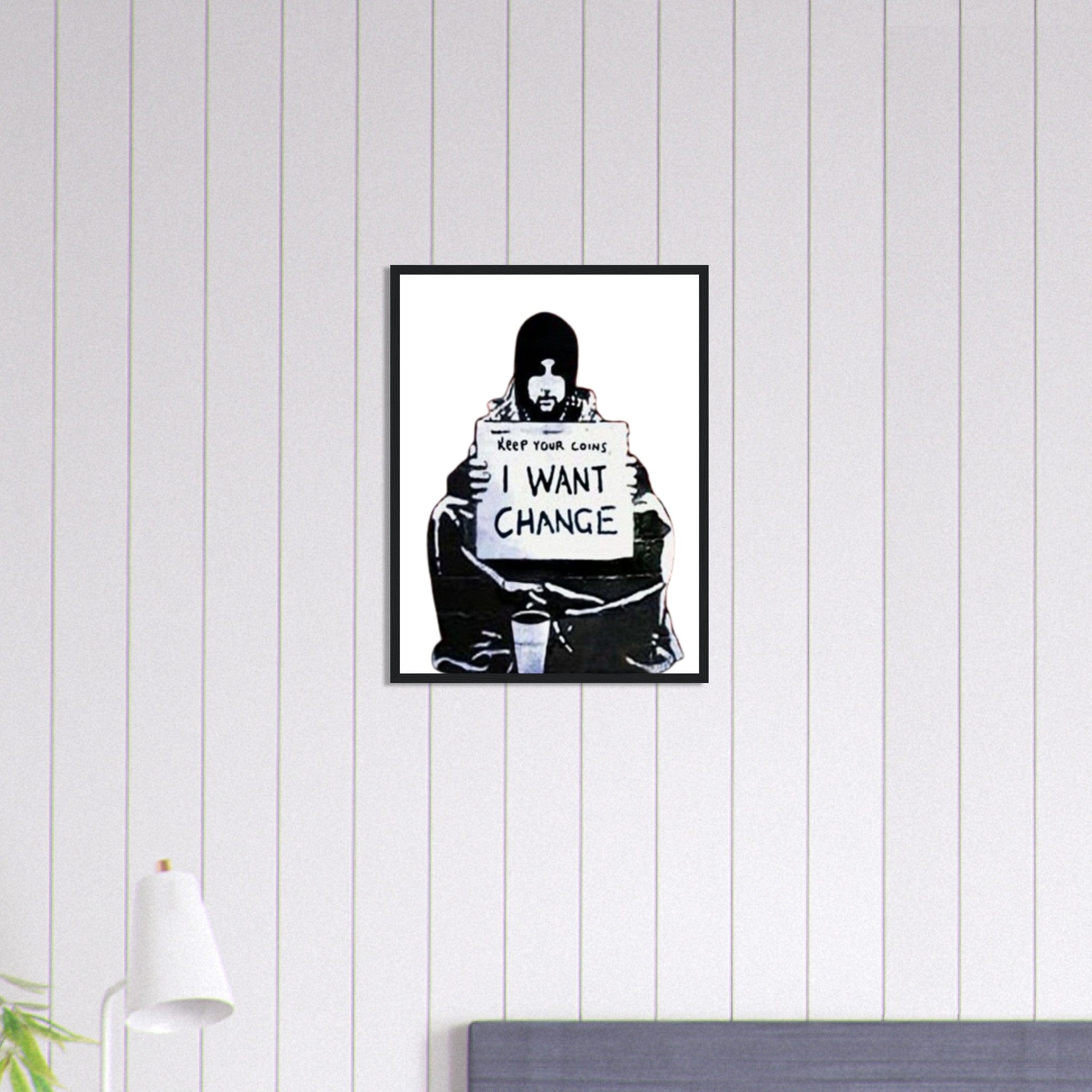 Canvanation Print Material 45x60 cm / 18x24″ Tableau Street Art Graffiti Banksy