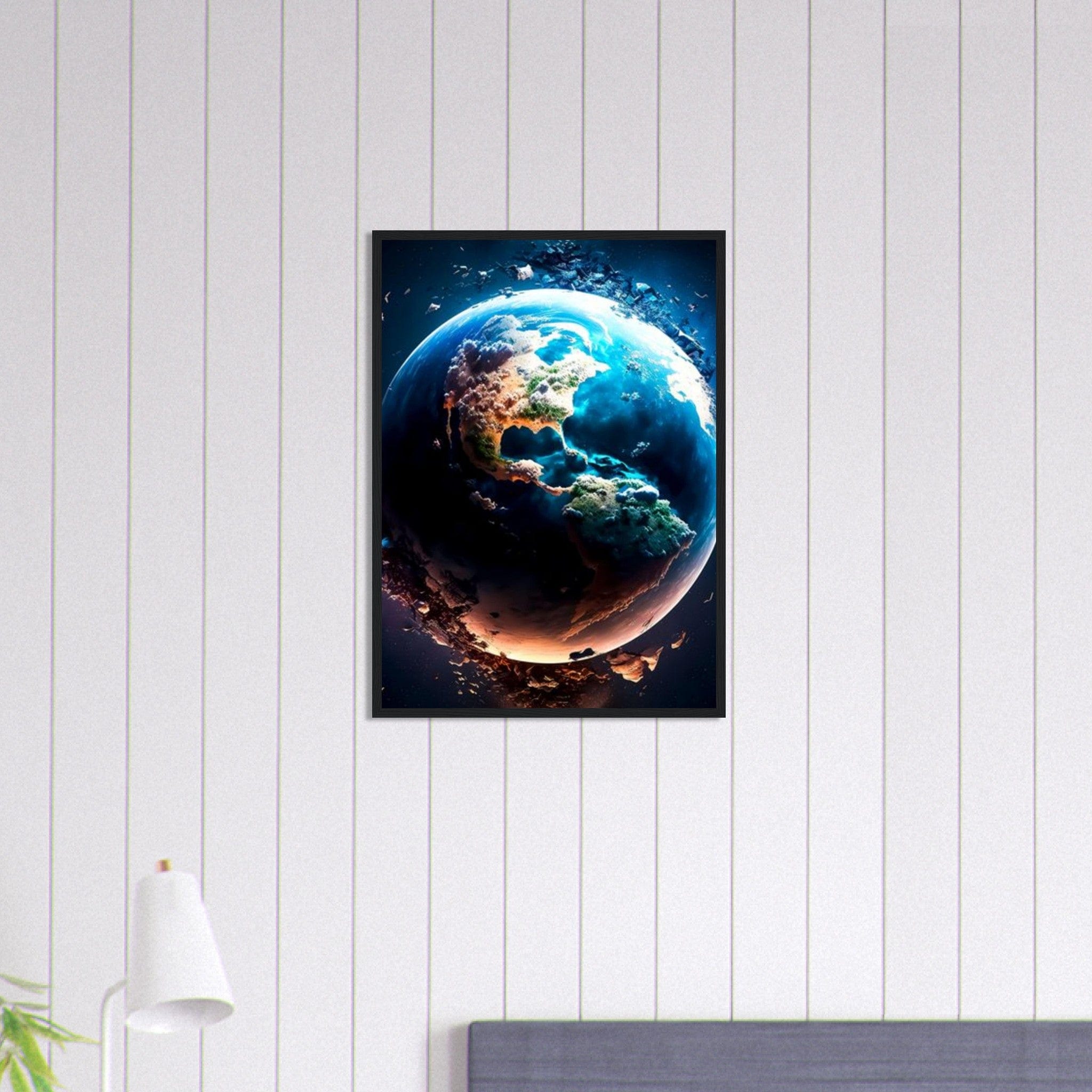 Canvanation Print Material 50x70 cm / 20x28″ Tableau Planete Cosmos Enchanté