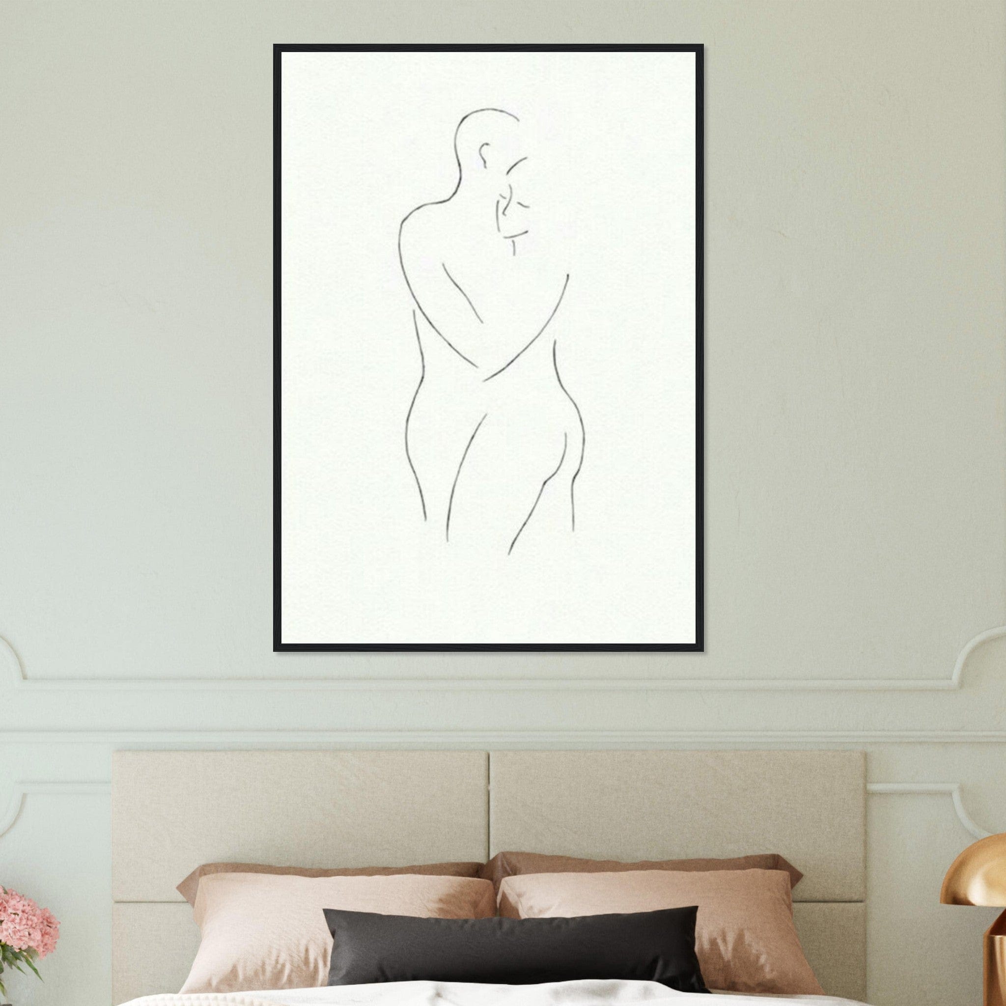 Tableau Couple Complicité en toile