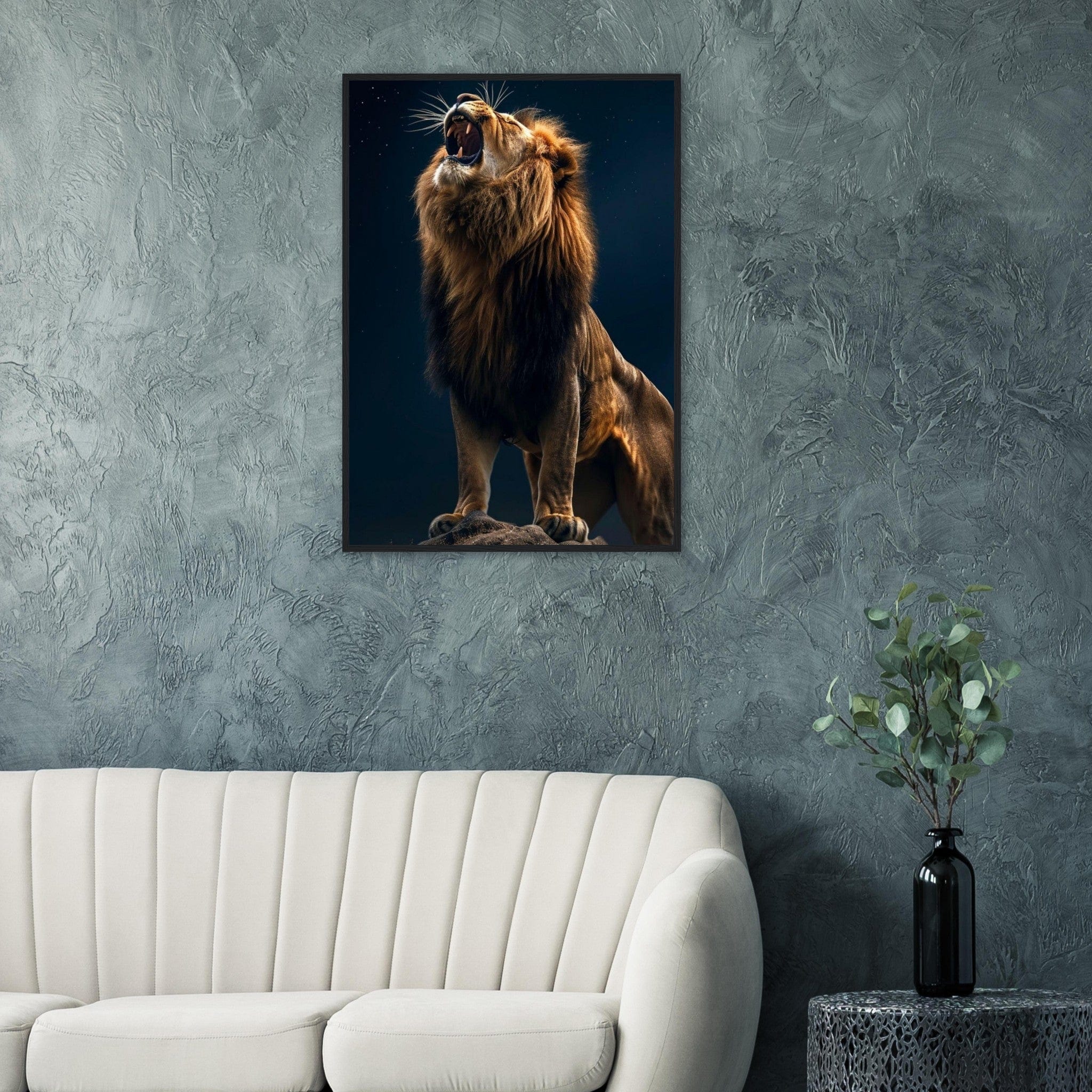 Canvanation Print Material Tableau Lion Rugissement