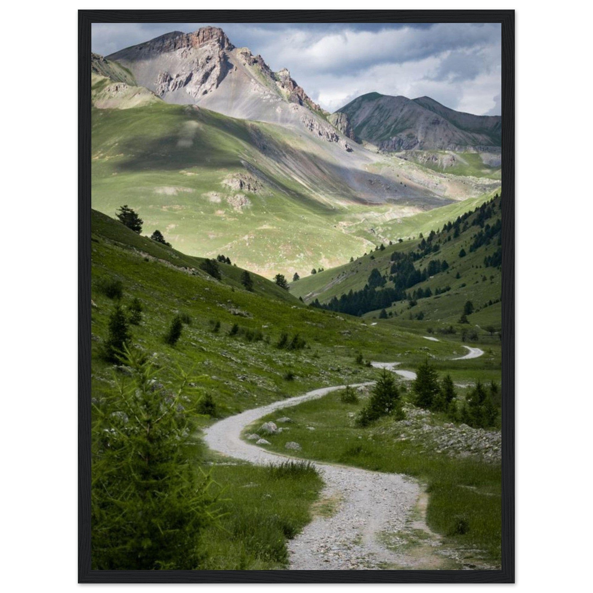 Canvanation Print Material Tableau Vallée Montagne Moderne