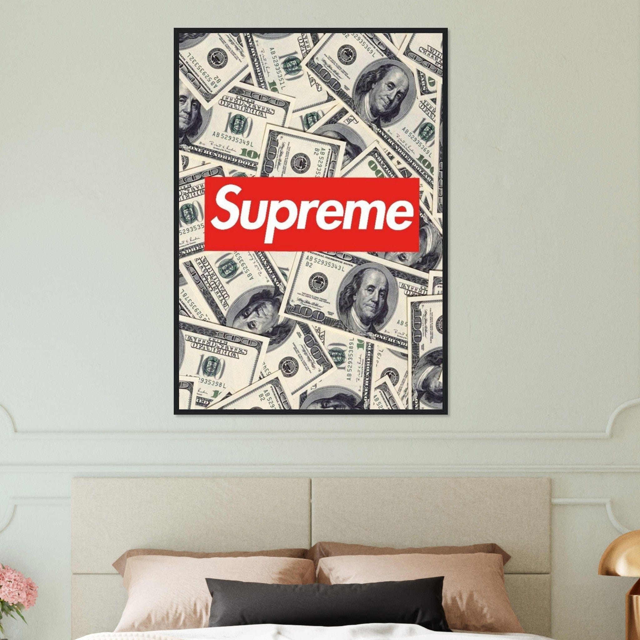 Canvanation Print Material 70x100 cm / 28x40″ Tableau Marque De Luxe Supreme Billet