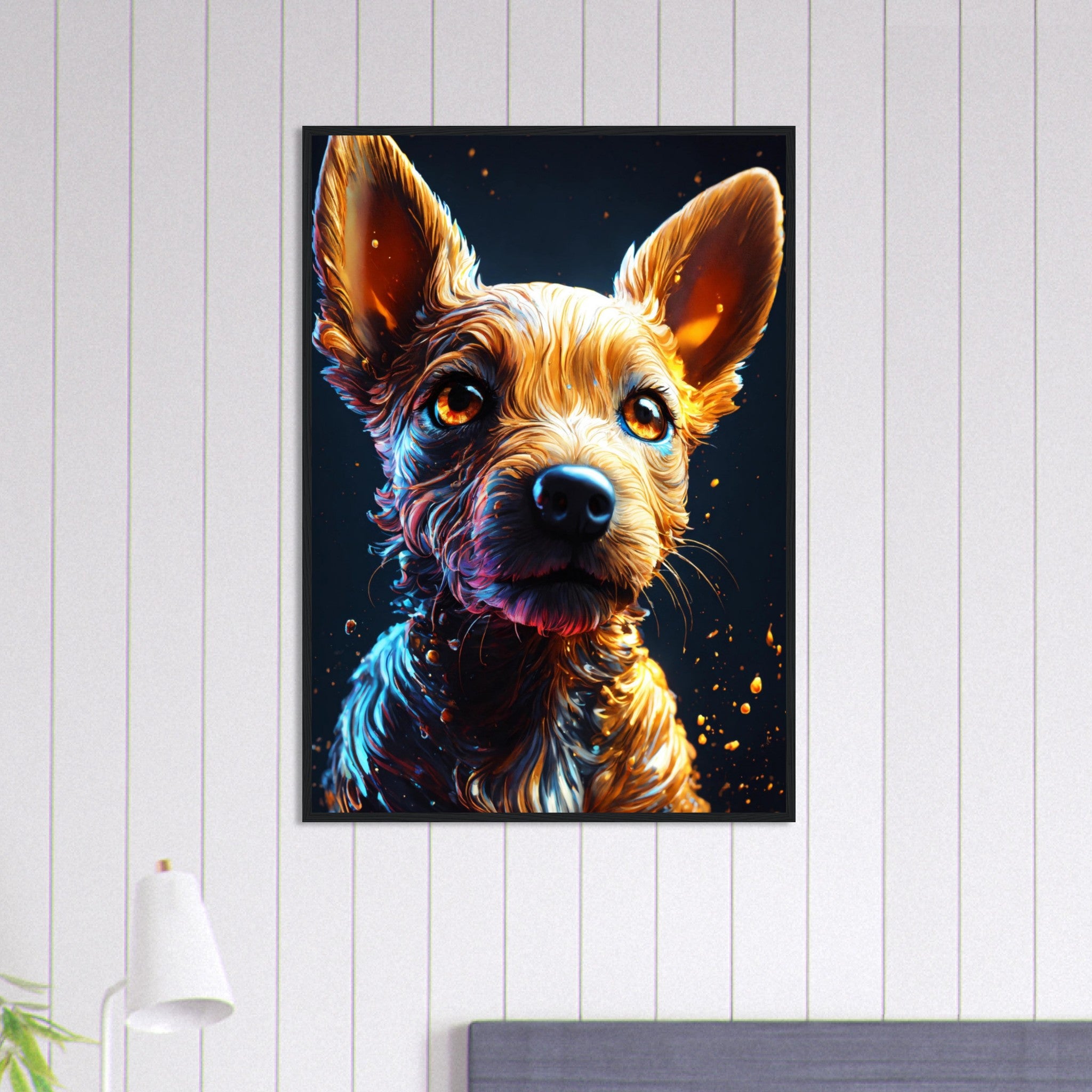 Canvanation Print Material 70x100 cm / 28x40″ Tableau Chien Force Tranquille