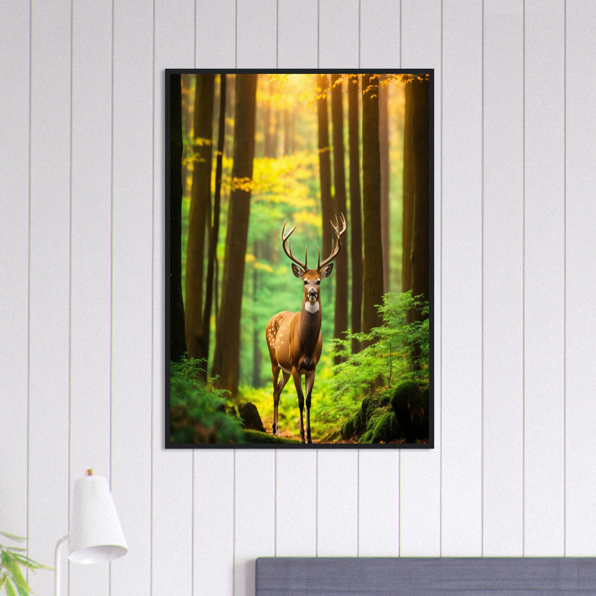 Canvanation Print Material 70x100 cm / 28x40″ Tableau Cerf Le Roi de la Forêt