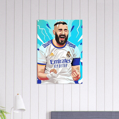 Poster Football Karim Benzema