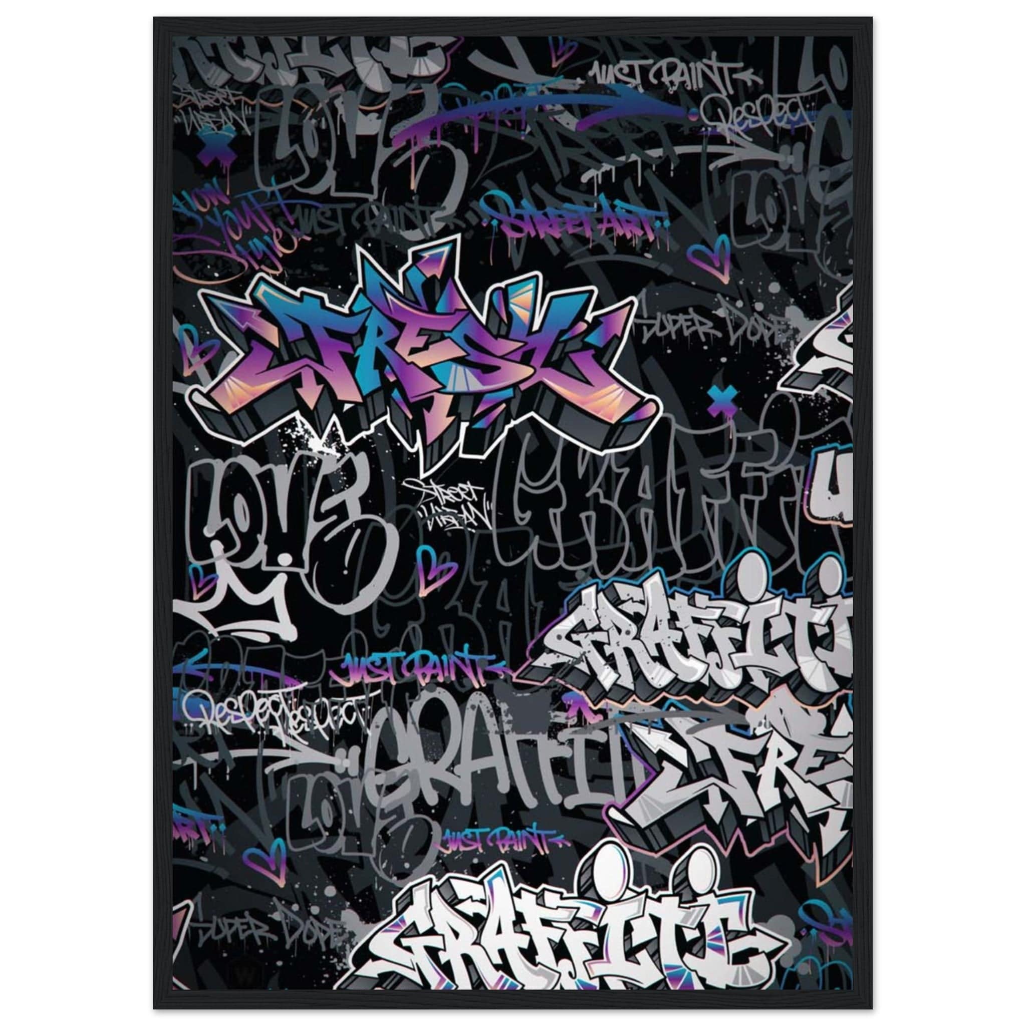 Gelato Print Material 50x70 cm / 20x28″ Tableau Peinture Graffiti