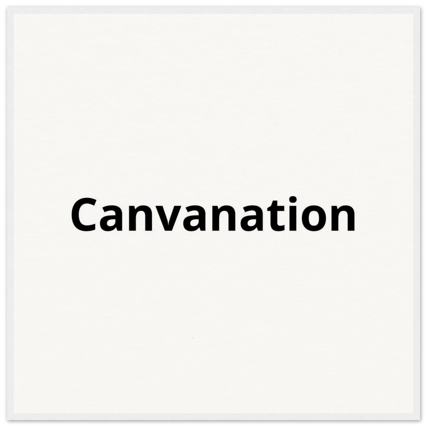 Canvanation Print Material 70x70 cm / 28x28″ / Cadre blanc Tableau Personnalisé