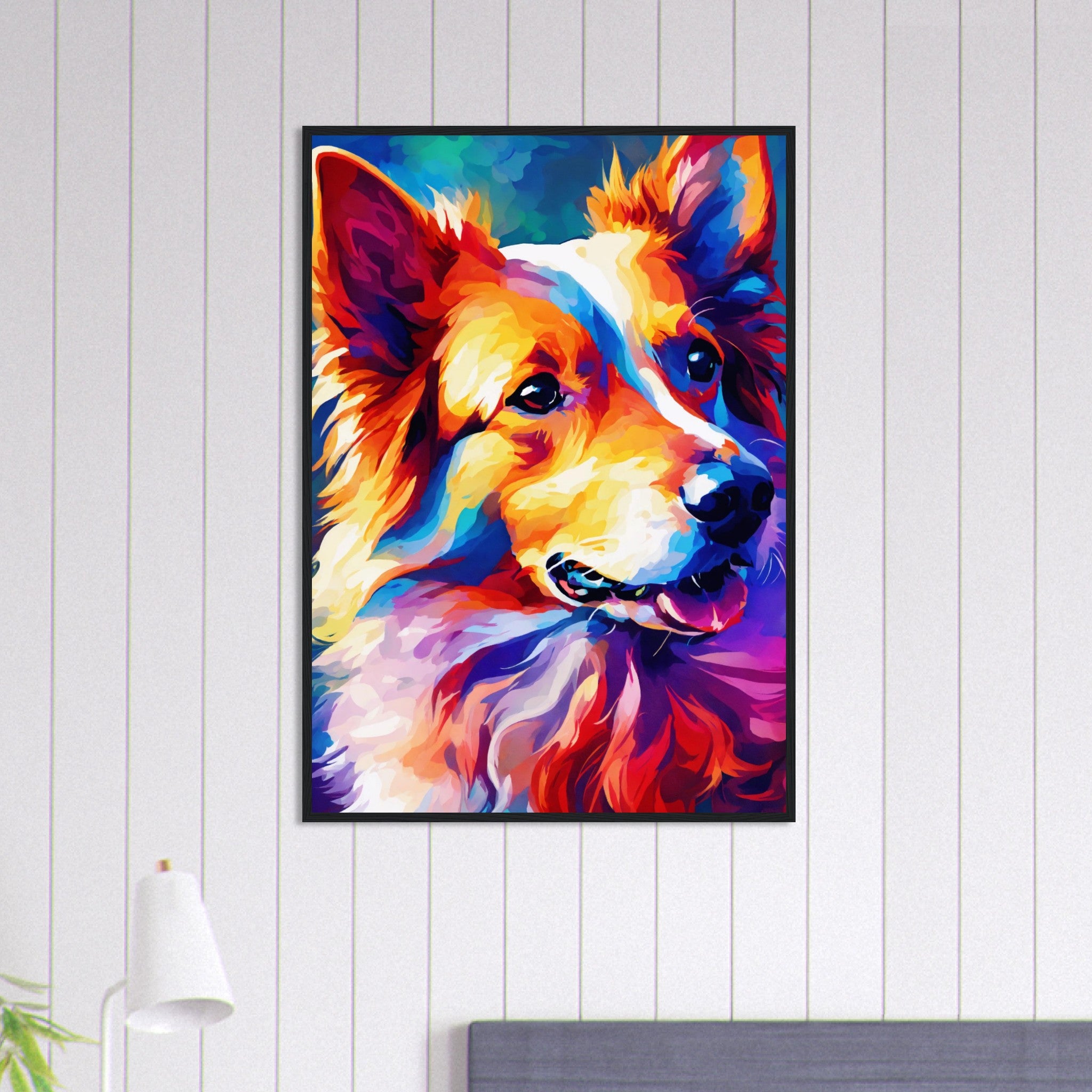 Canvanation Print Material 70x100 cm / 28x40″ Tableau Chien Fidèle Gardien