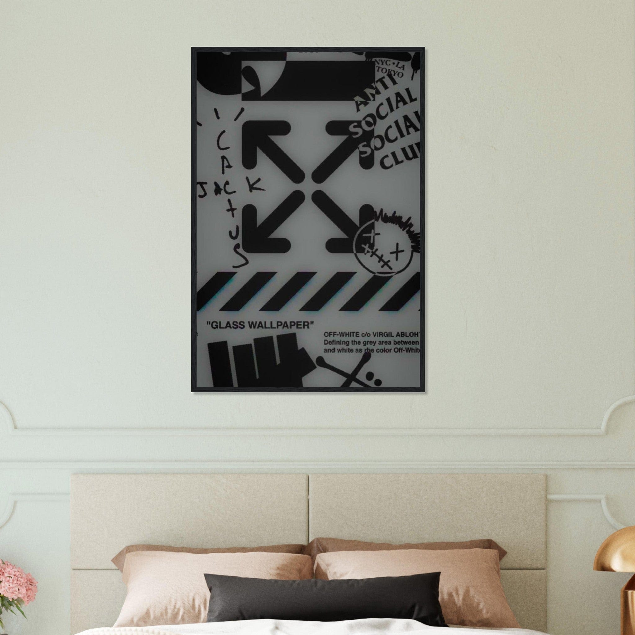 Tableau Marque De Luxe Off White Noir Canvanation