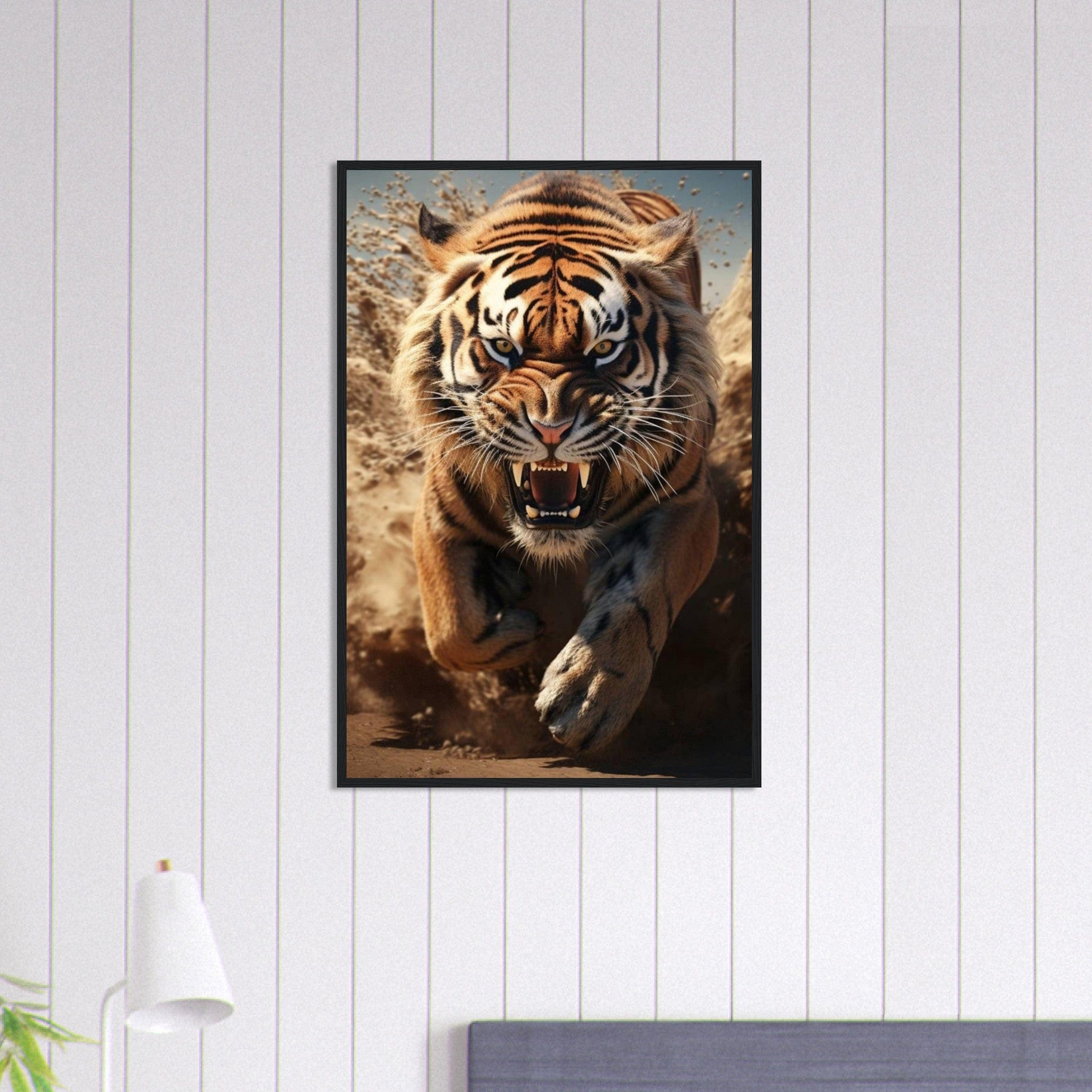 Tableau Tigre Sable Canvanation