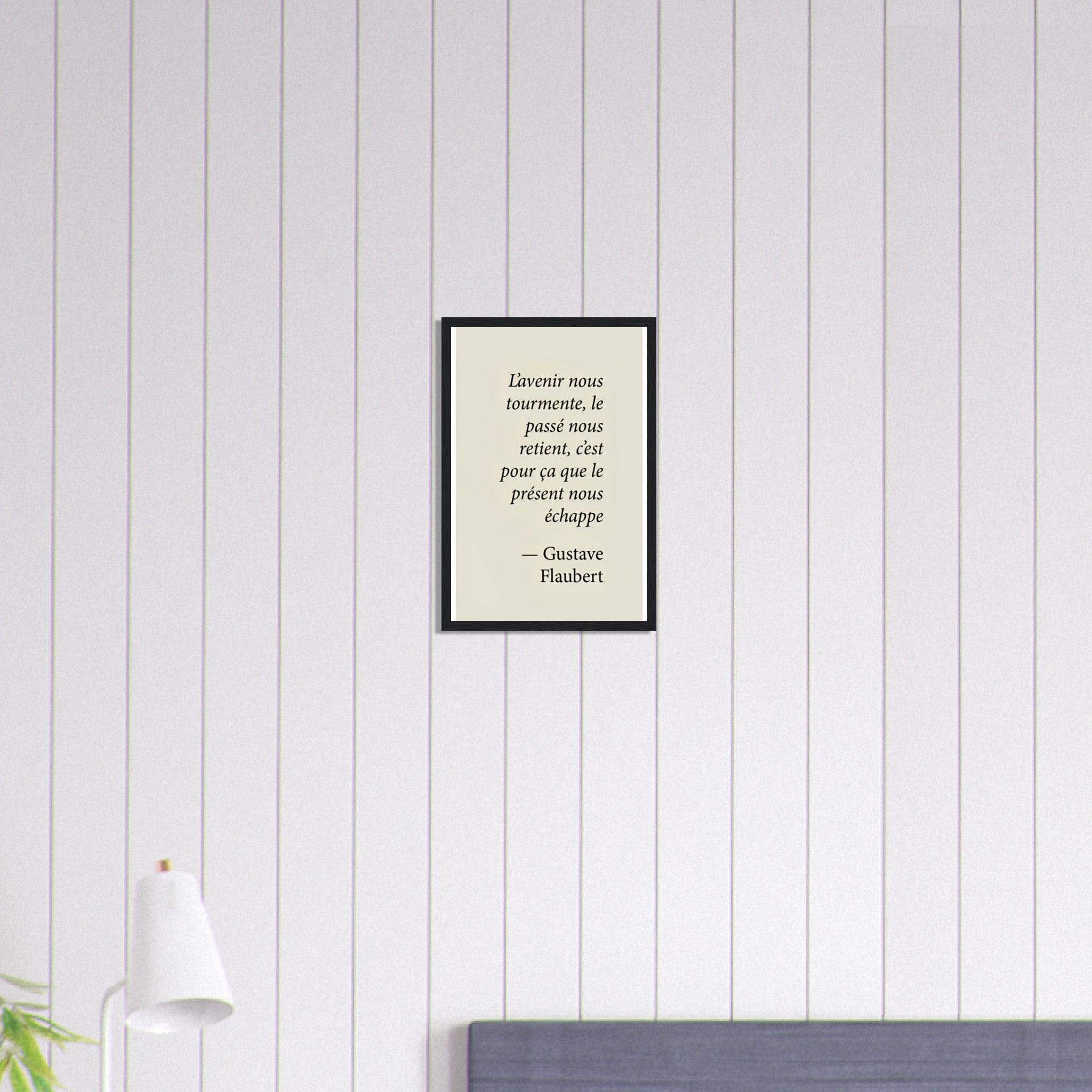 Canvanation Print Material 30x45 cm / 12x18″ Tableau Citation Gustave Flaubert