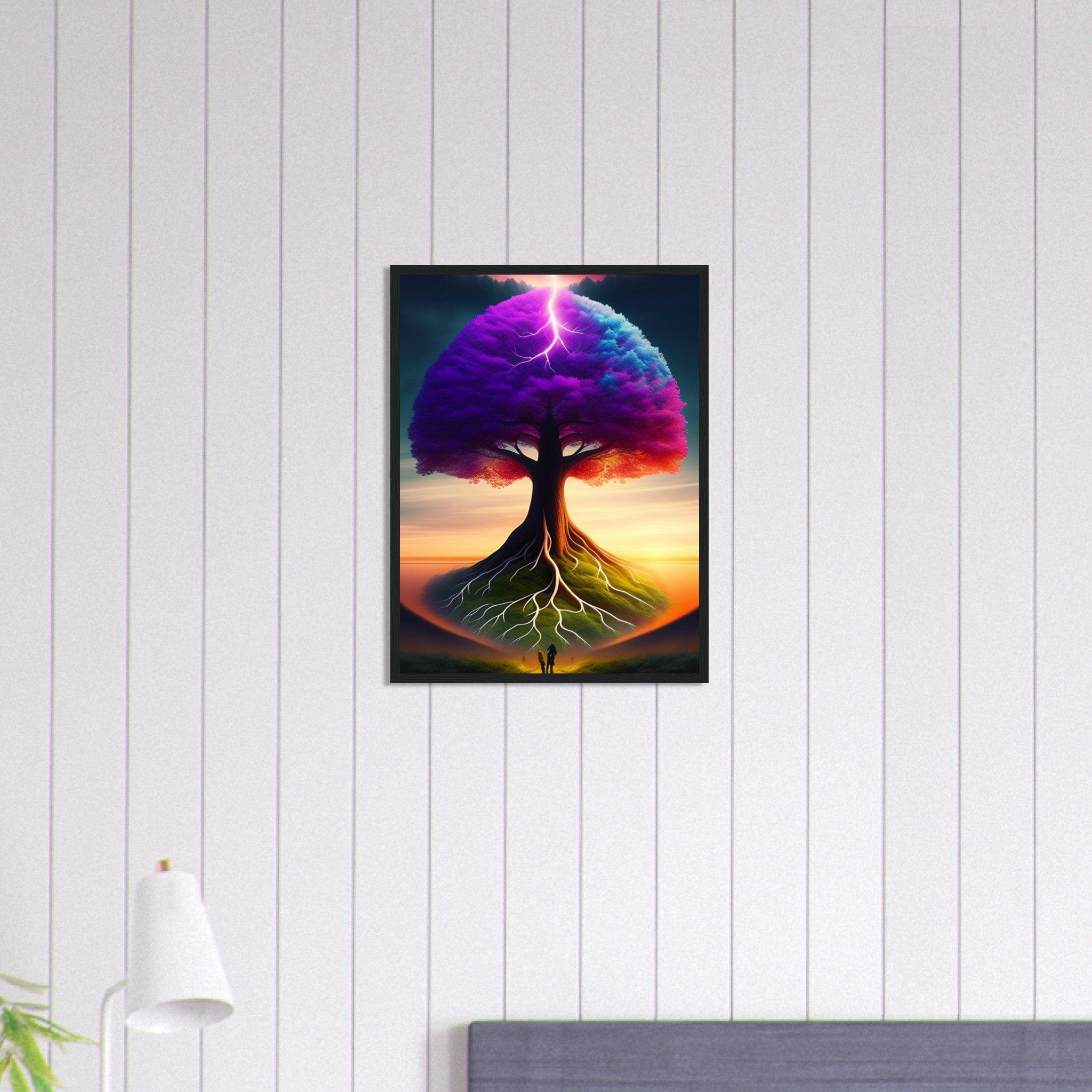 Canvanation Print Material Tableau Arbre De Vie Violet