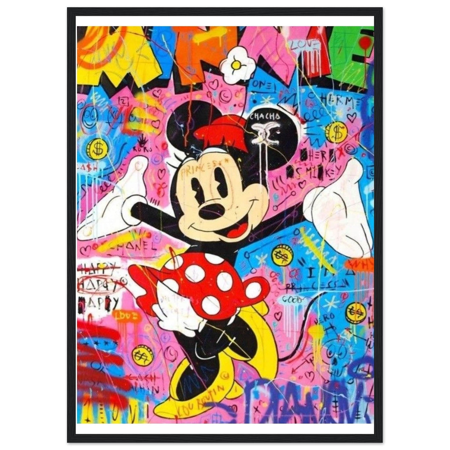 Tableau Minnie Street Art - Canvanation