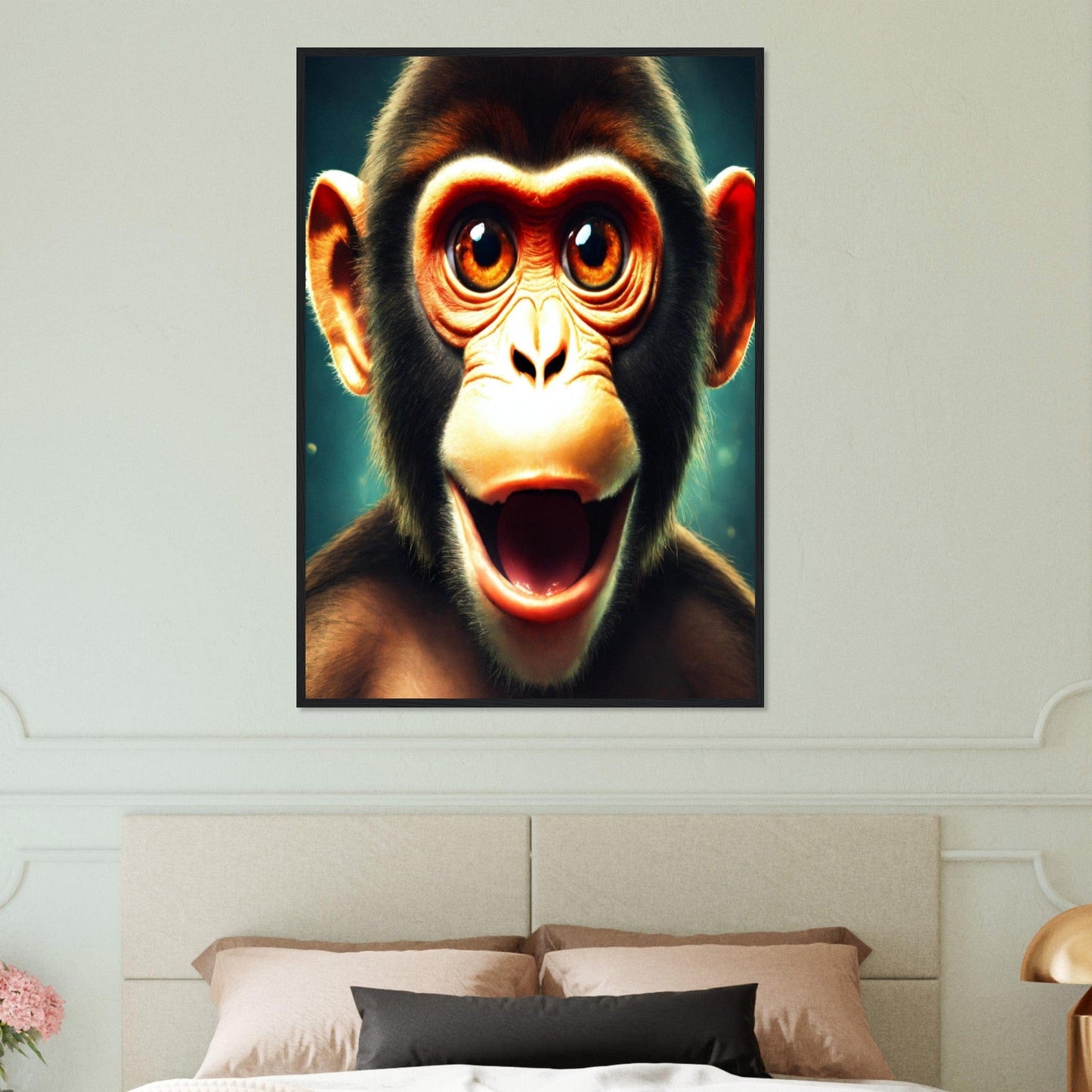 Tableau Singe Dans les Yeux du Singe