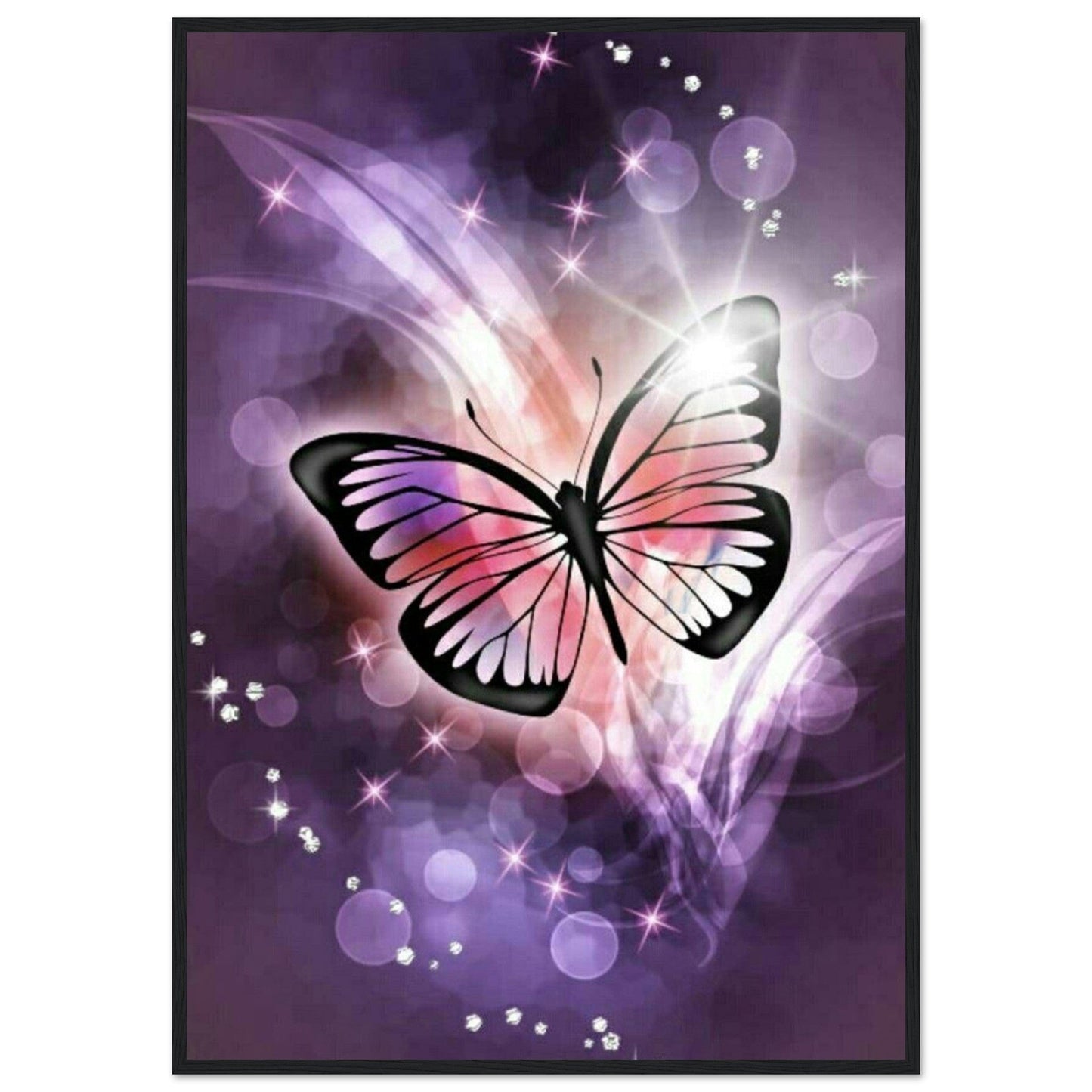 Tableau Papillon Violet - Canvanation