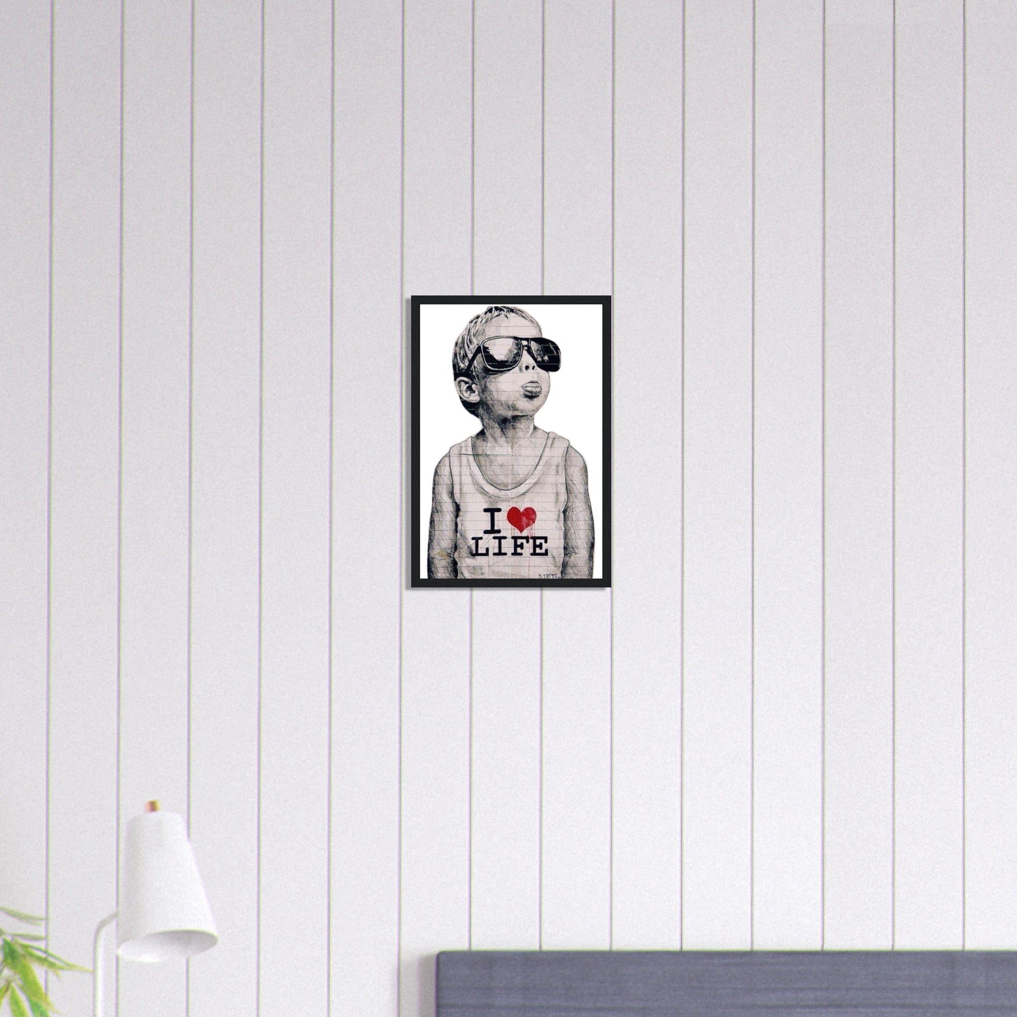 Canvanation Print Material 30x45 cm / 12x18″ Tableau Banksy I Love Life