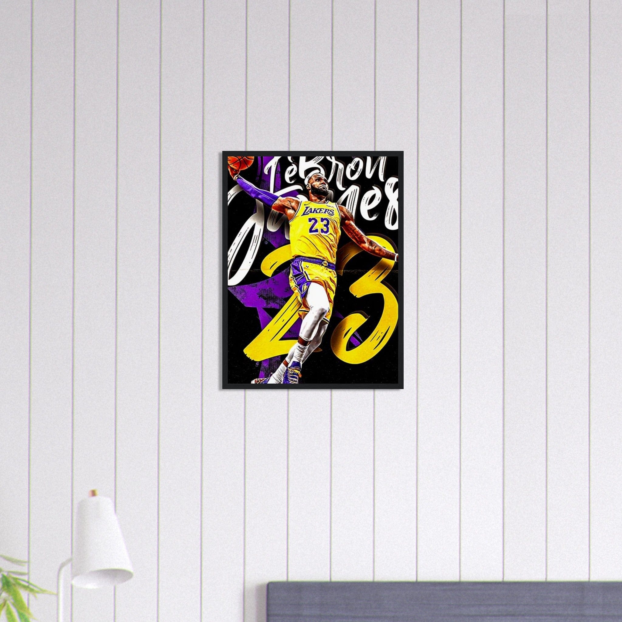 Canvanation Print Material 45x60 cm / 18x24″ Tableau Basket Lebron James