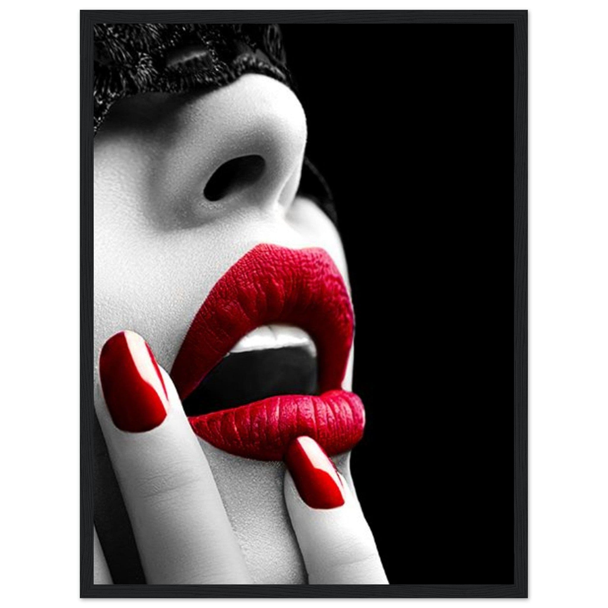 Canvanation Print Material 45x60 cm / 18x24″ / C Tableau Triptyque La Femme Rouge