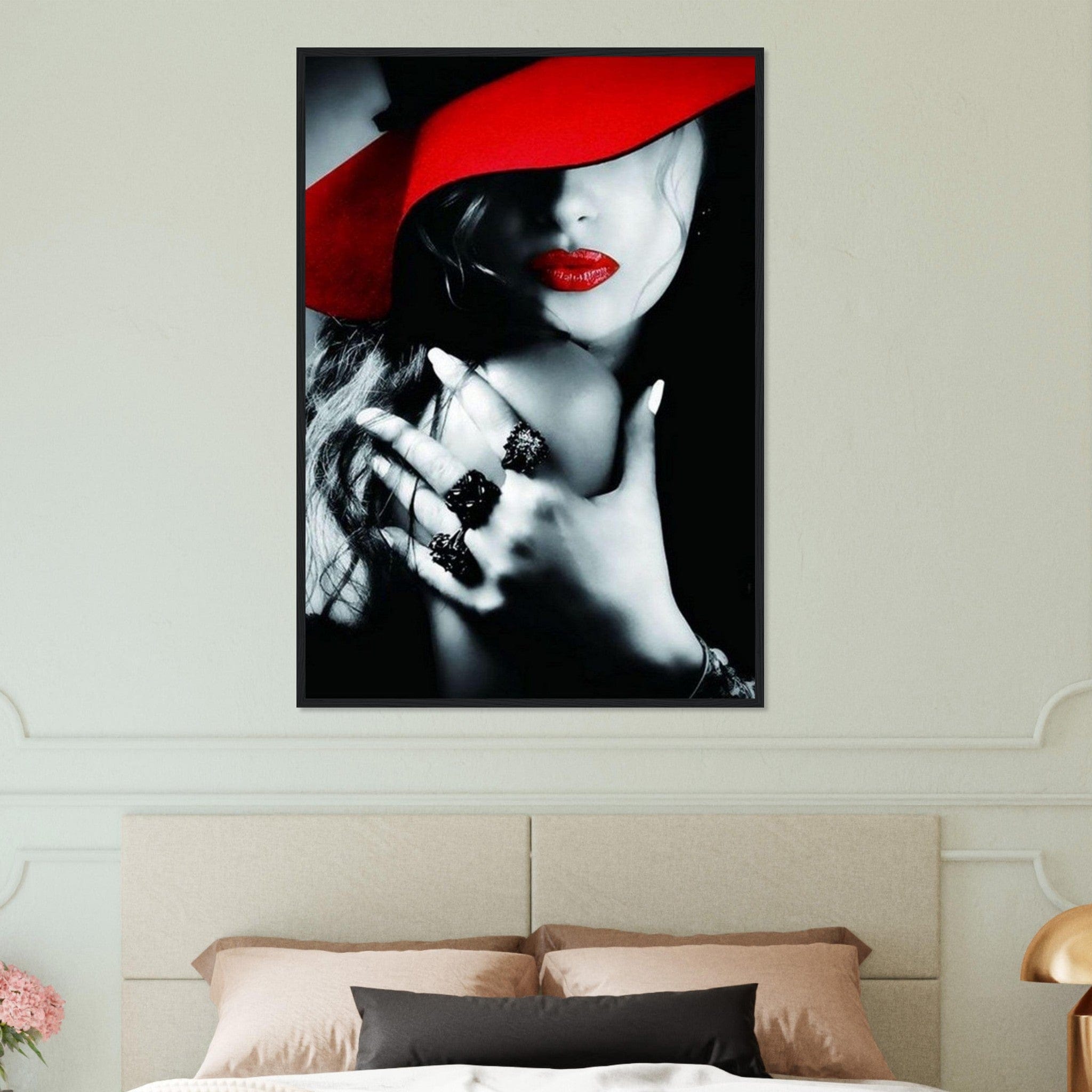 Canvanation Print Material Tableau Triptyque La Femme Rouge