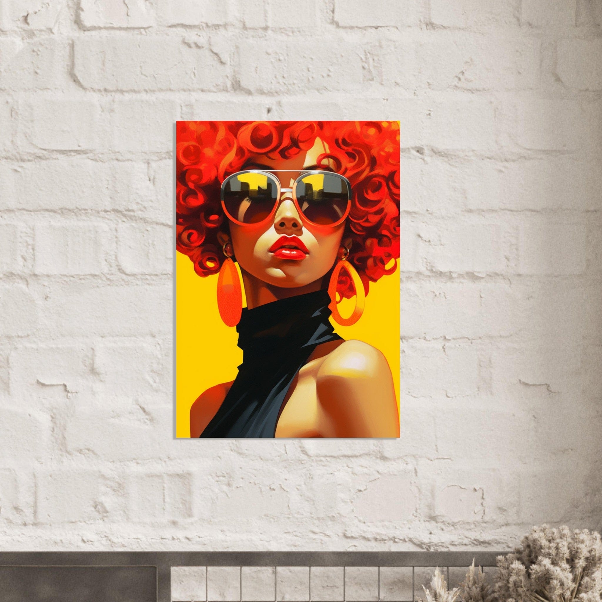 Gelato Print Material Portrait Peinture Femme