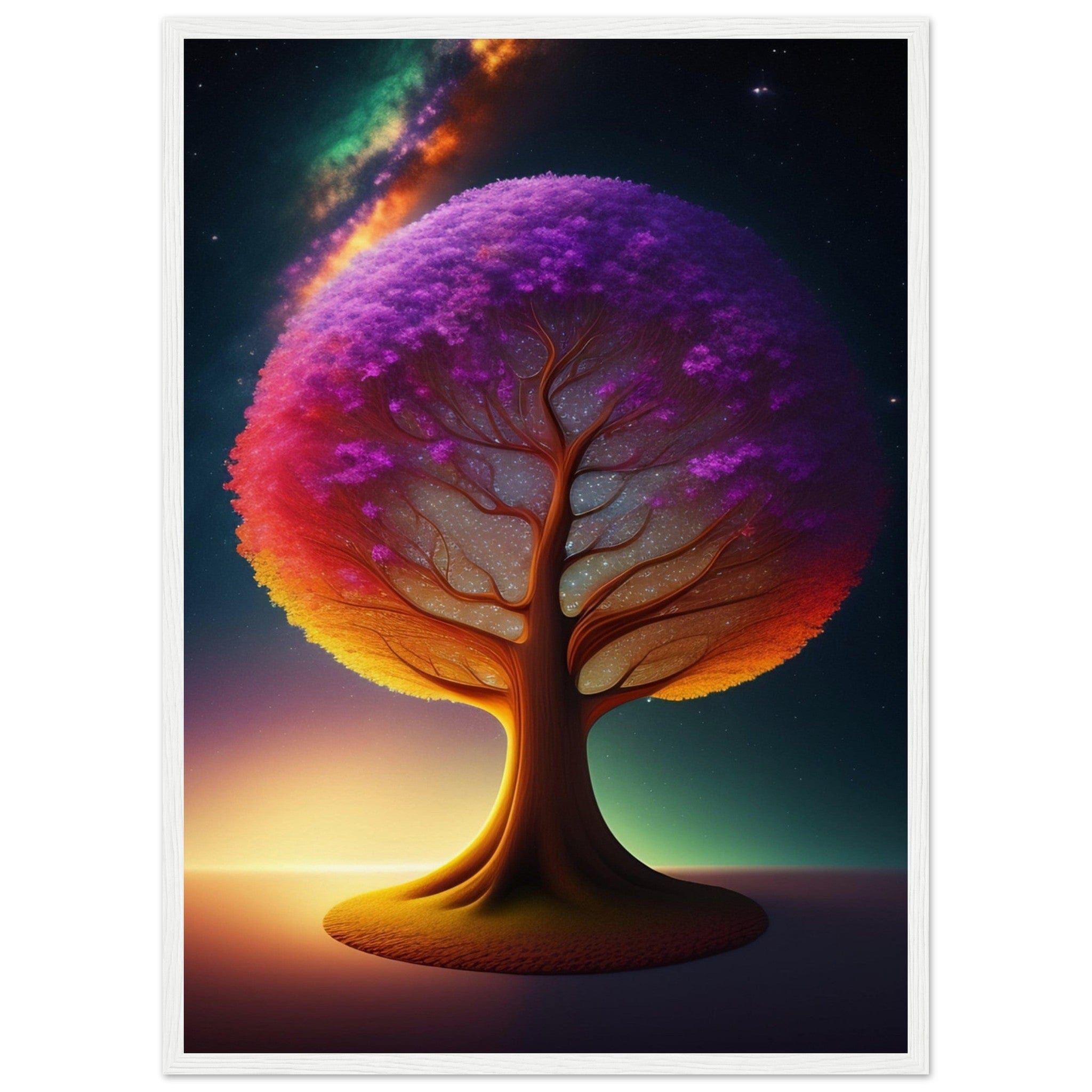 Canvanation Print Material 50x70 cm / 20x28″ / Blanc Tableau Arbre De Vie Le Cœur Vert