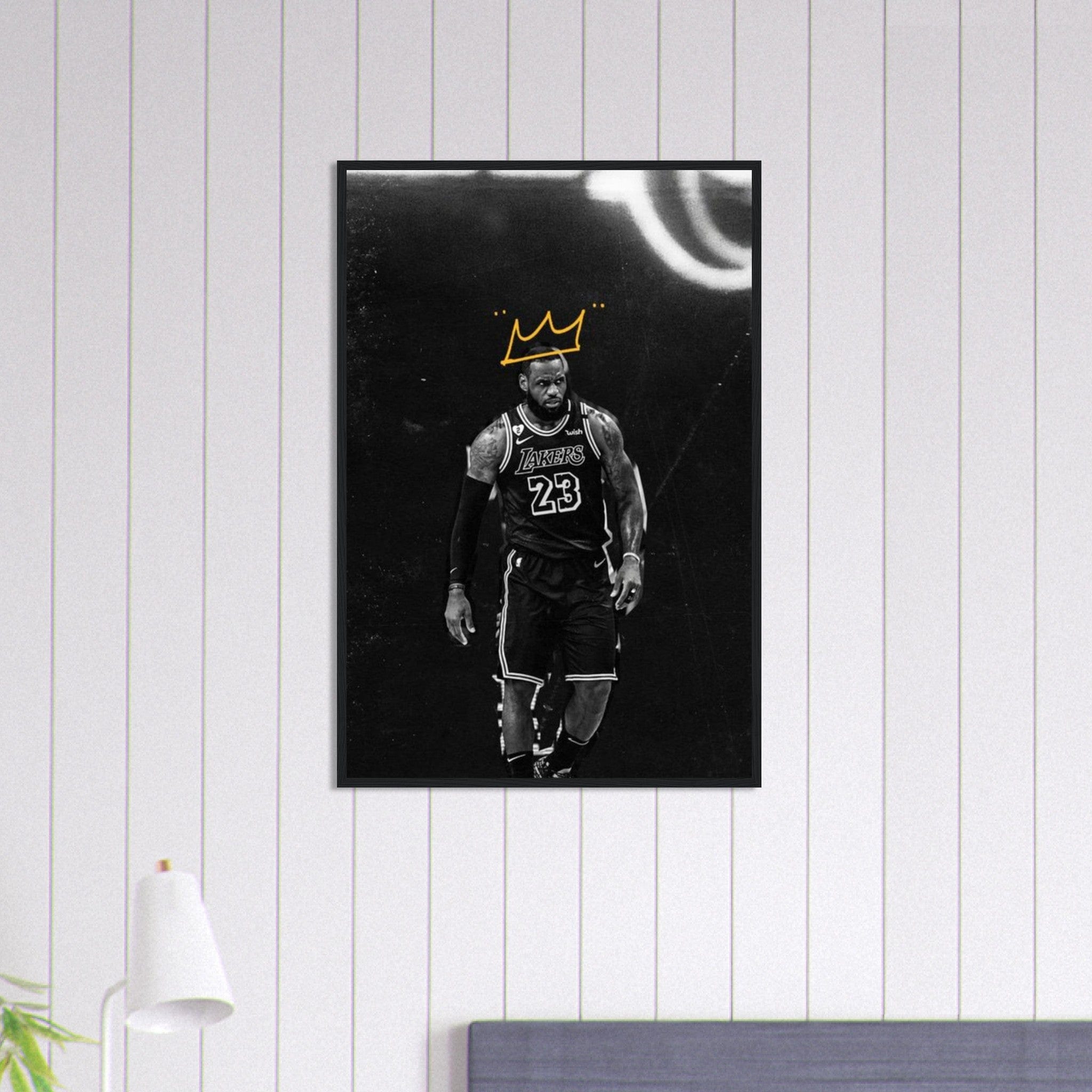 Canvanation Print Material 60x90 cm / 24x36″ Tableau Basket Lebron James Laker 23