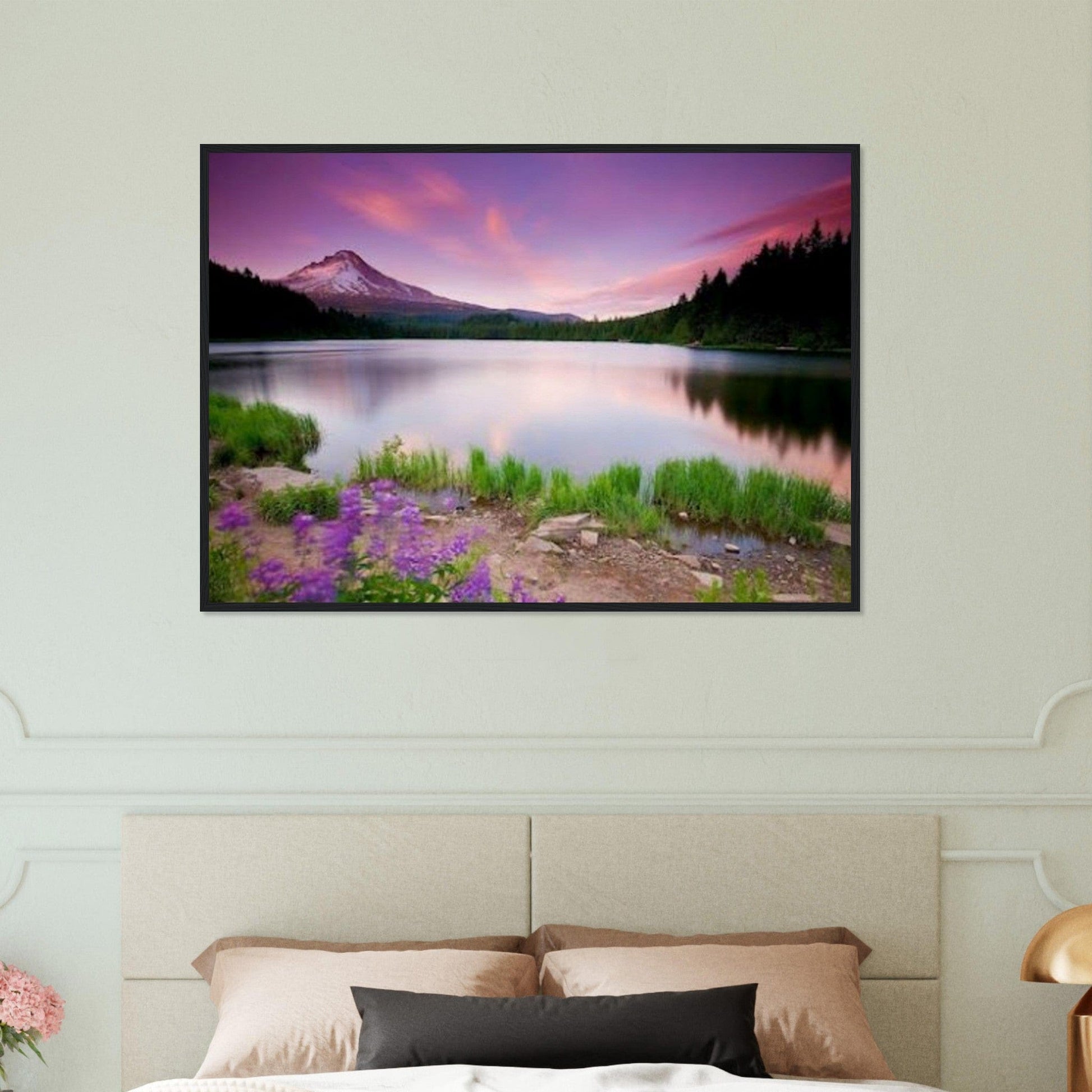 Tableau Panoramique Paysage Fleur