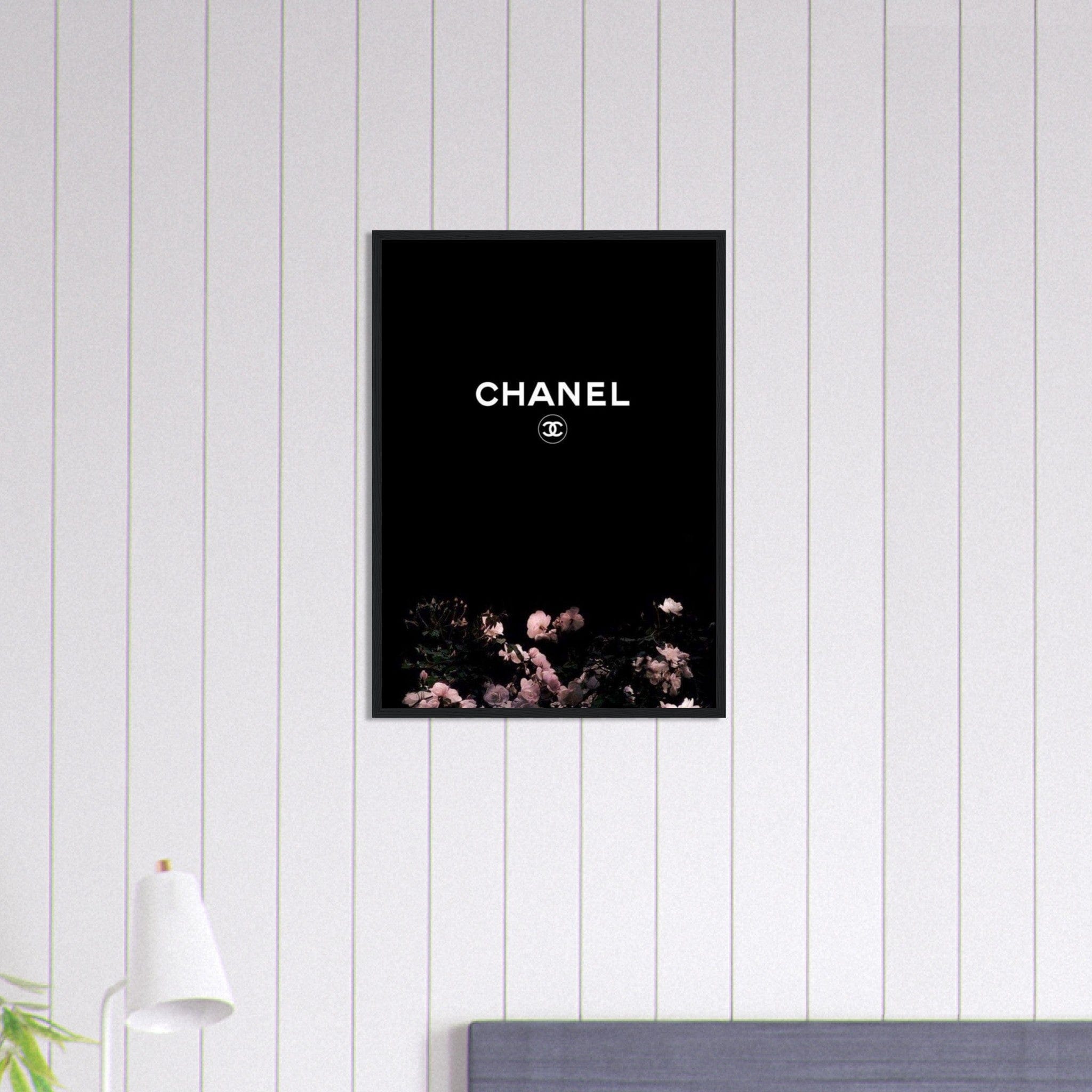 Tableau Chanel Floral Noir Canvanation