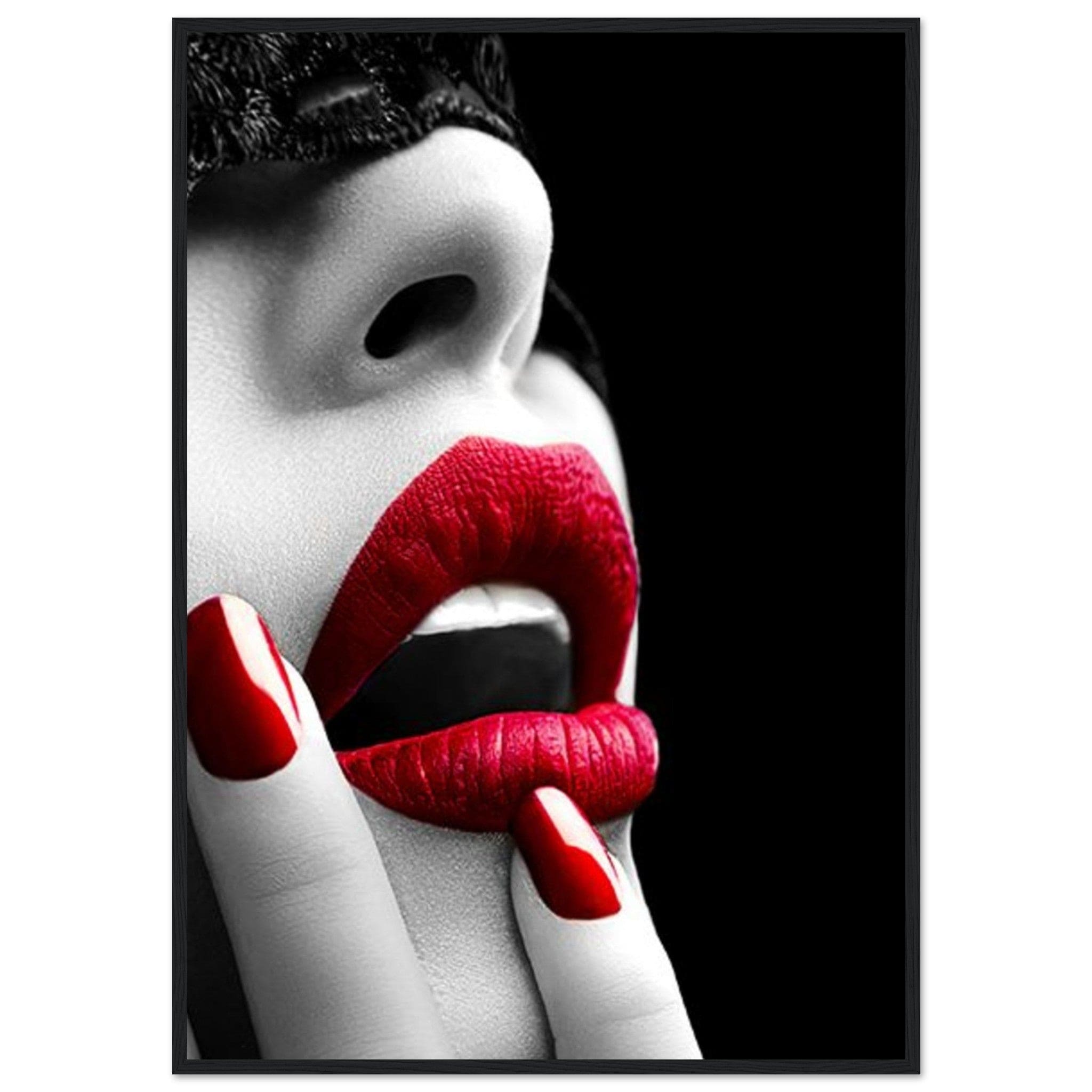 Canvanation Print Material 70x100 cm / 28x40″ / C Tableau Triptyque La Femme Rouge