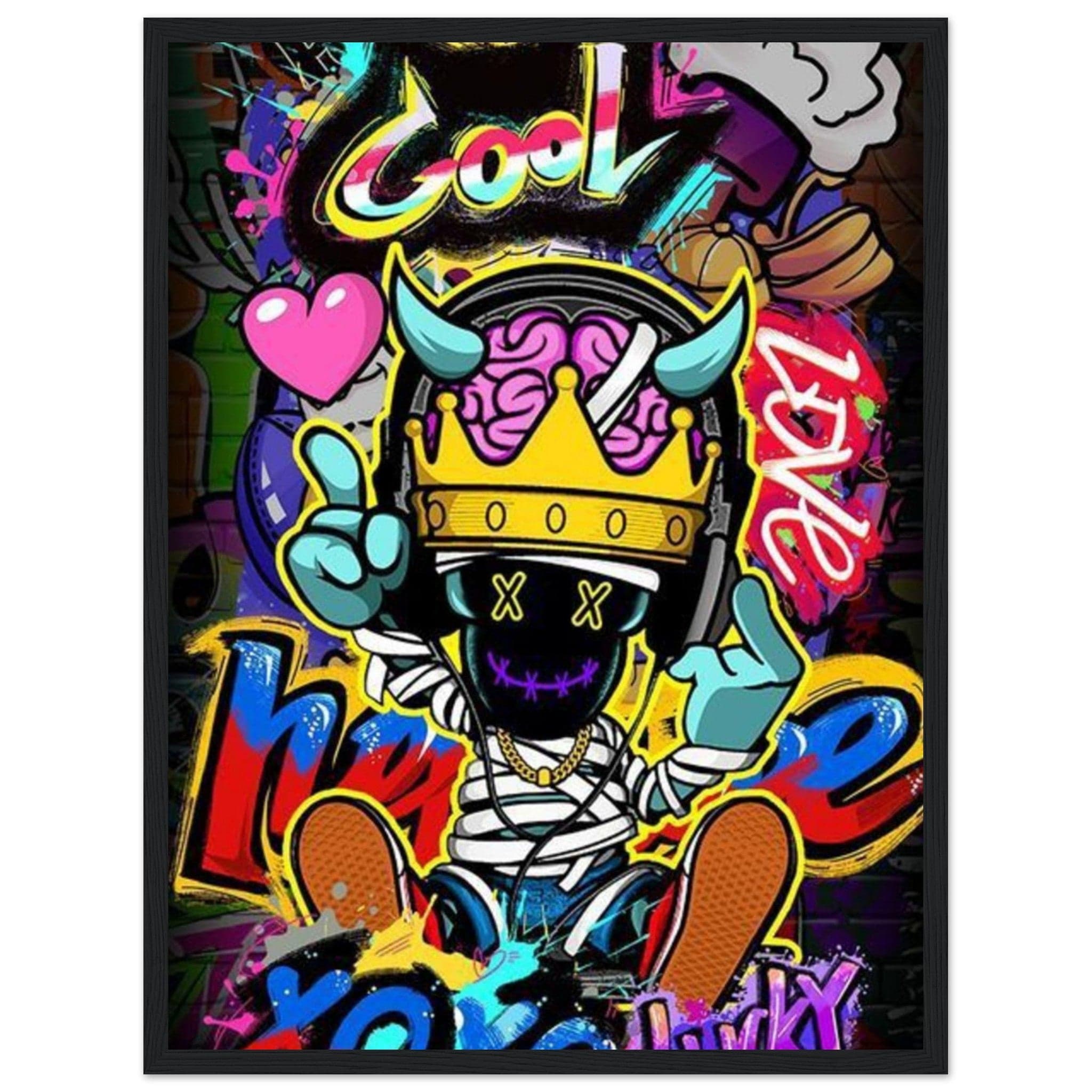 Gelato Print Material 45x60 cm / 18x24″ Graffiti Toile