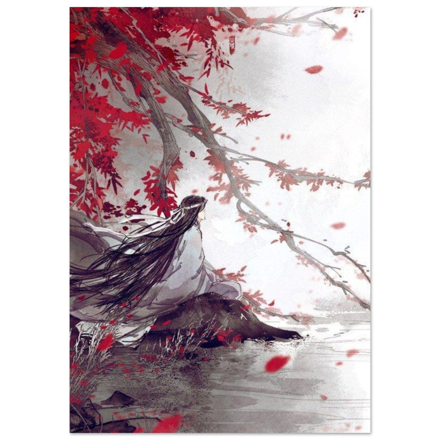 Tableau Encre De Chine Couleur - Canvanation