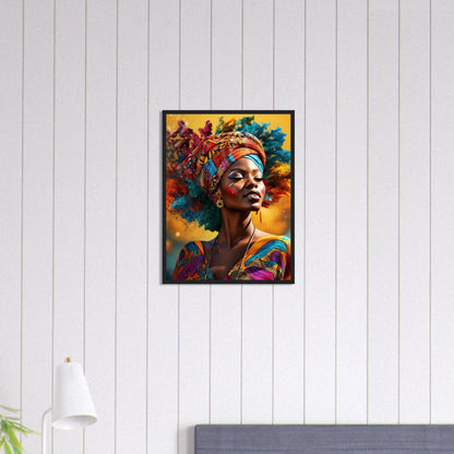 Peinture Femme Afro Canvanation