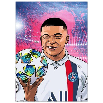 Poster Football Kylian Mbappe Canvanation