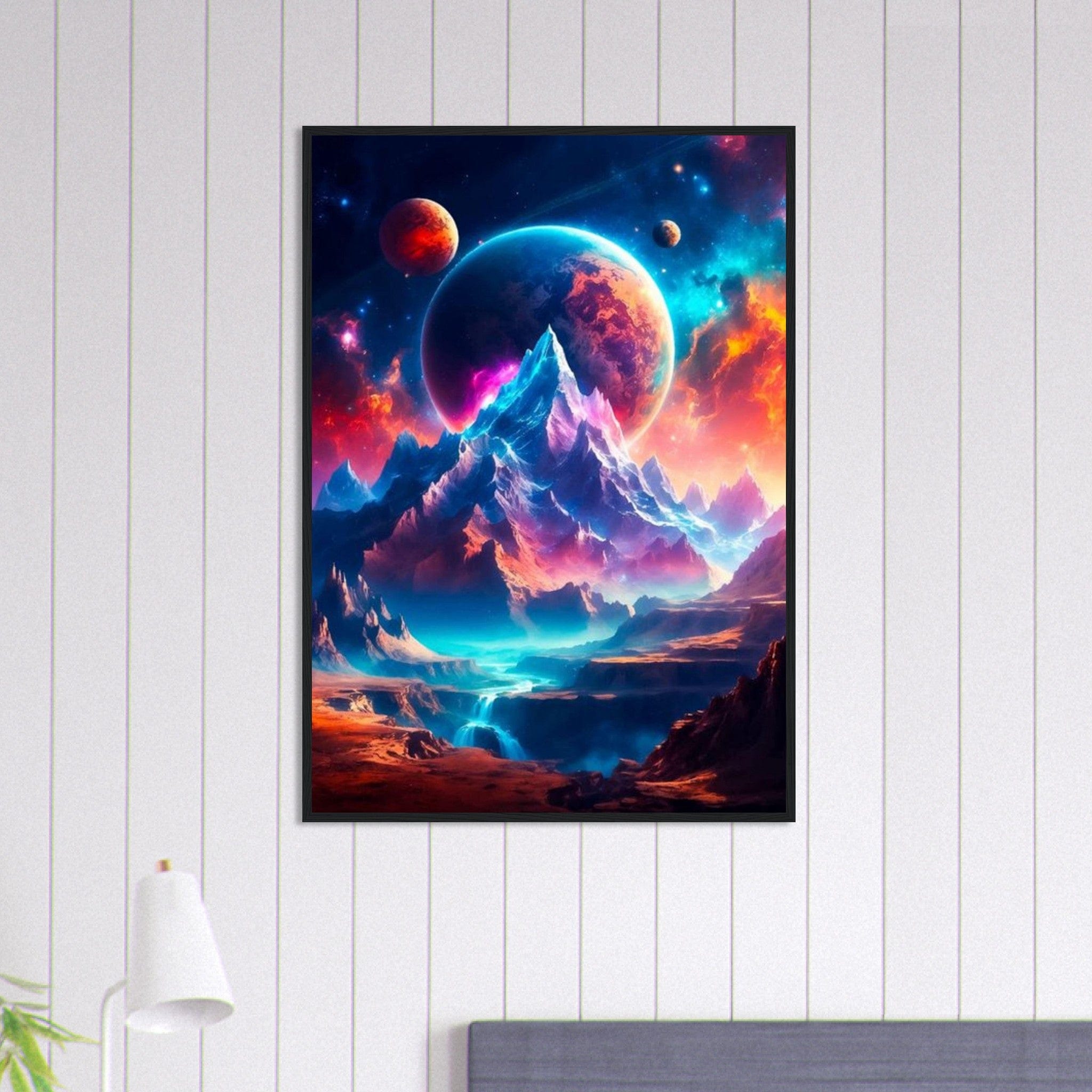 Canvanation Print Material 70x100 cm / 28x40″ Tableau Planete Galaxie en Éveil