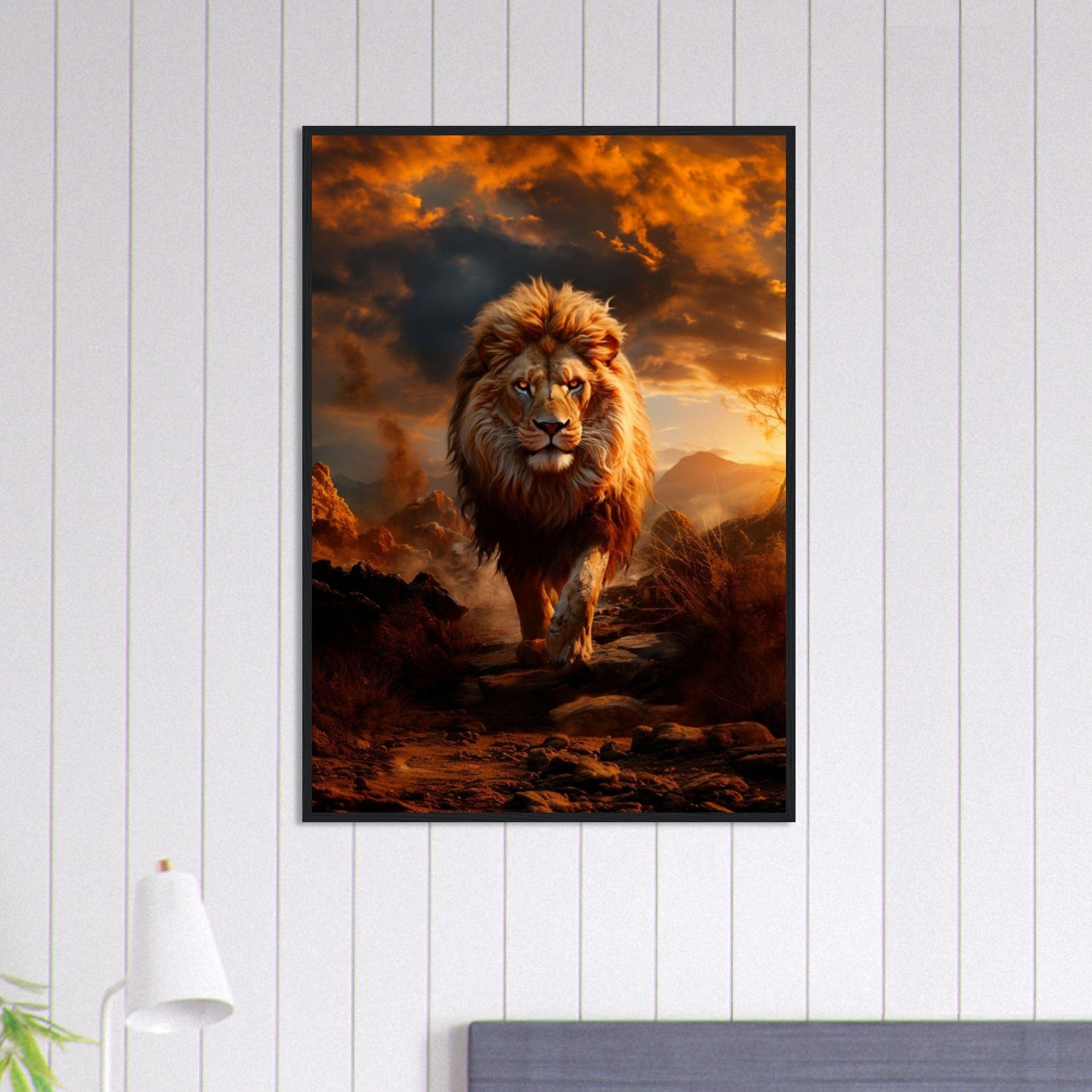 Canvanation Print Material 70x100 cm / 28x40″ Tableau Lion Art