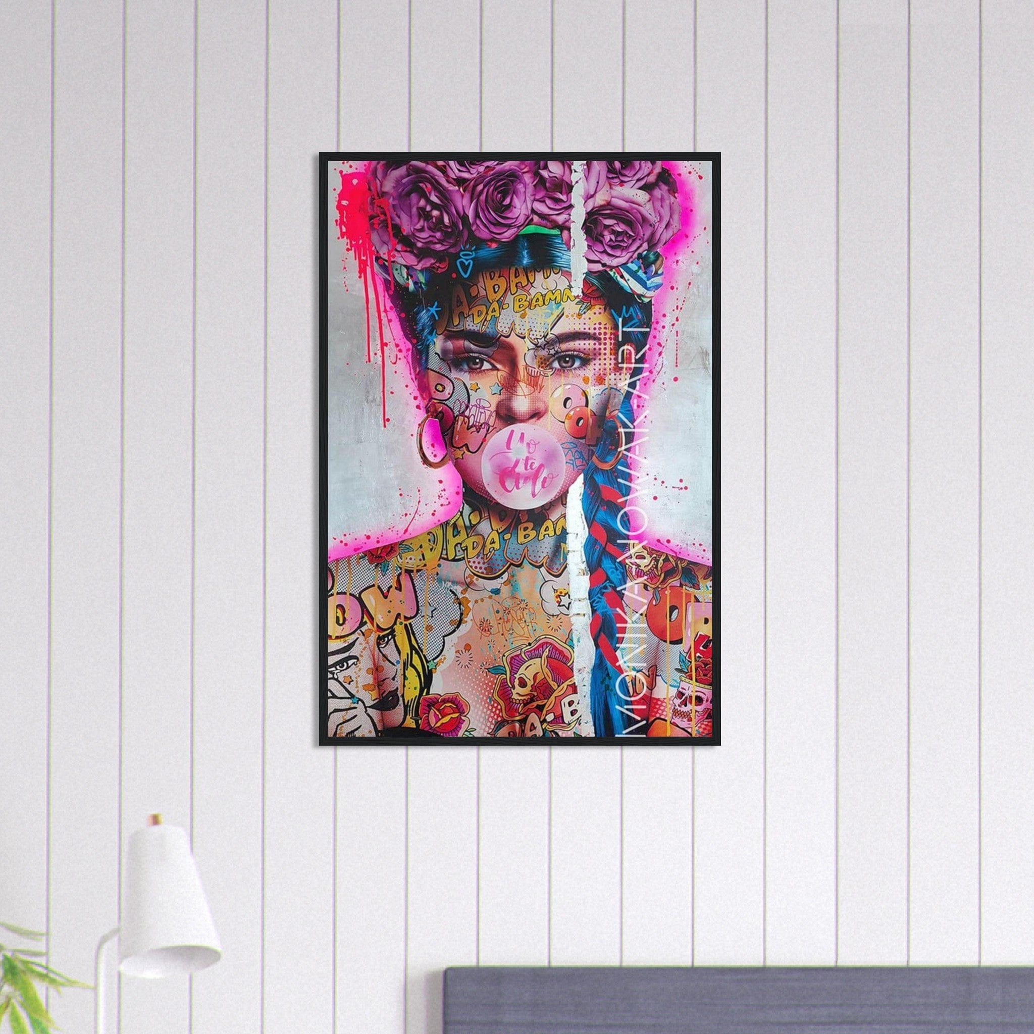 Canvanation Print Material 60x90 cm / 24x36″ Tableau Street Art Femme Gum