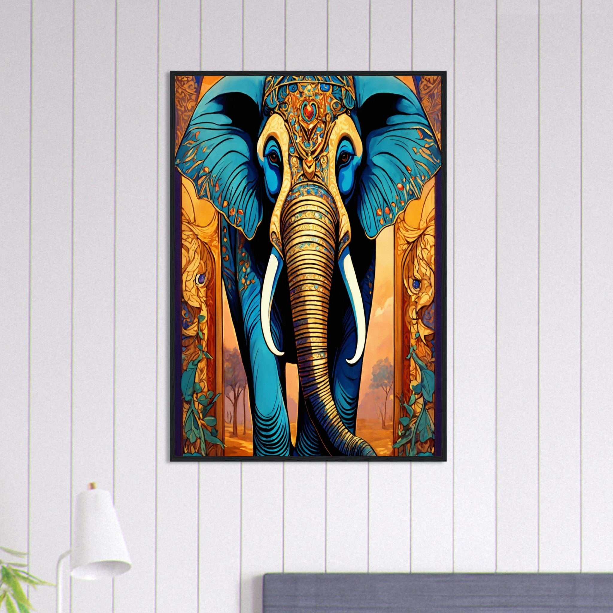 Canvanation Print Material 70x100 cm / 28x40″ Tableau Elephant Roi Des Plaines