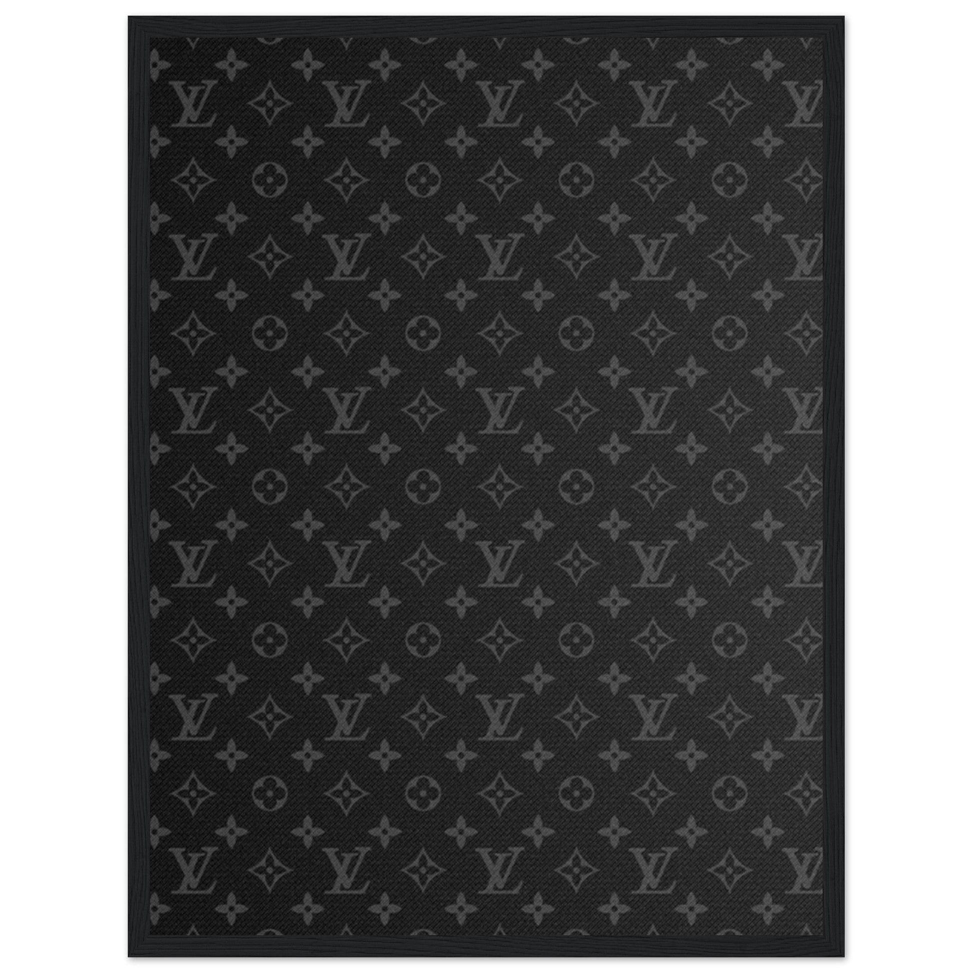 Tableau Marque De Luxe Louis Vuitton Noir Canvanation