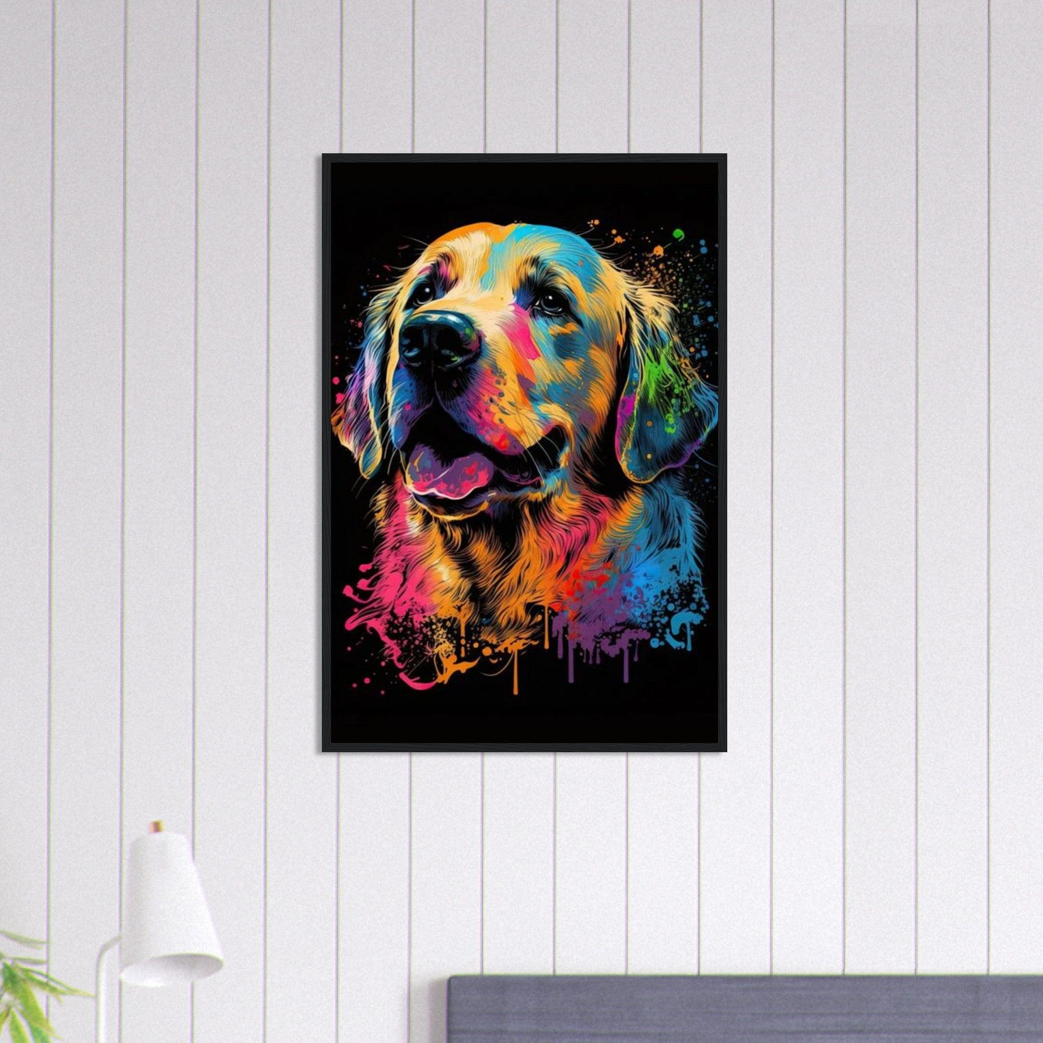 Canvanation Print Material 60x90 cm / 24x36″ Tableau Chien - Au fil des pattes