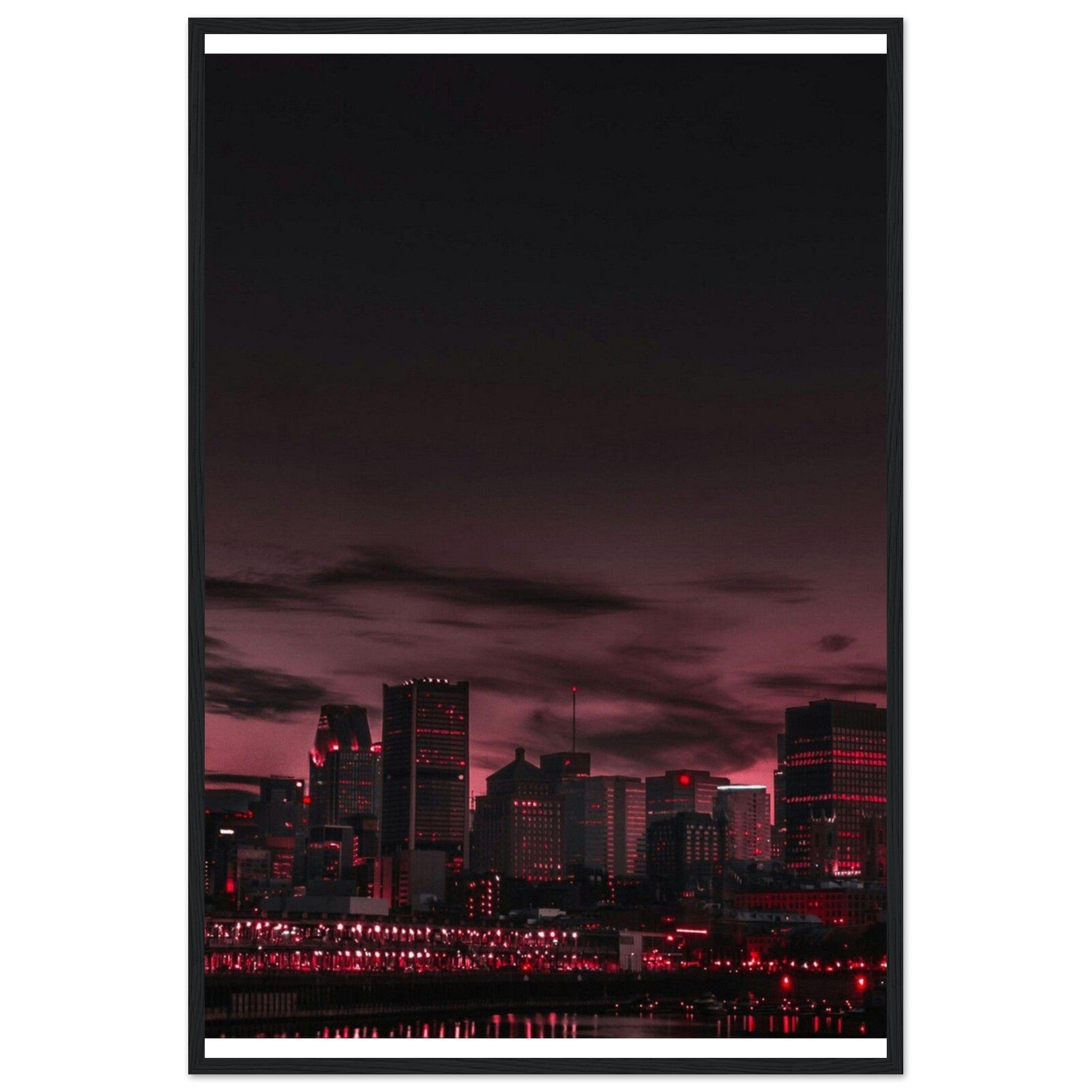 Gelato Print Material 60x90 cm / 24x36″ Tableau Ville Ciel Rouge