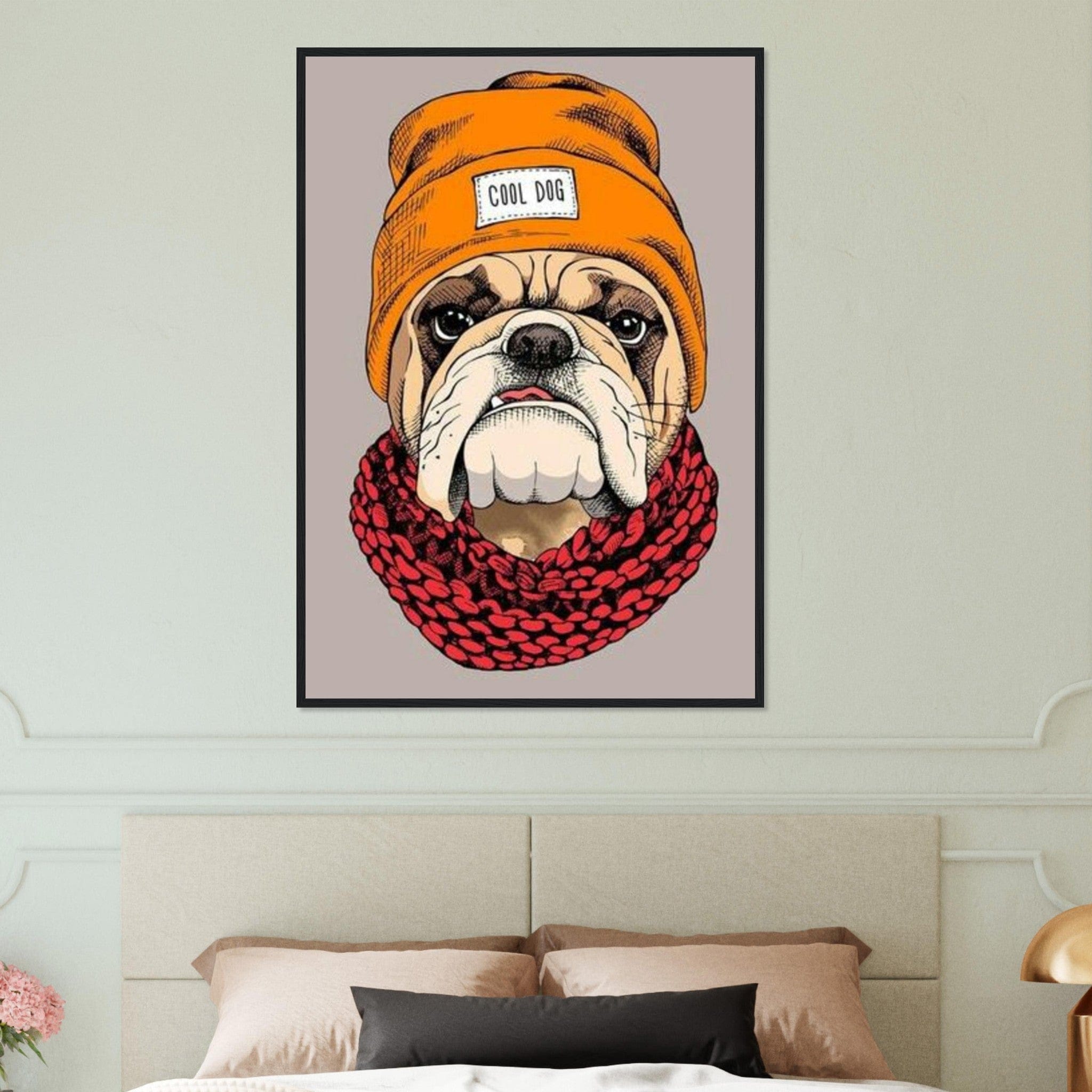 Canvanation Print Material Tableau Chien - Harmonie poilue