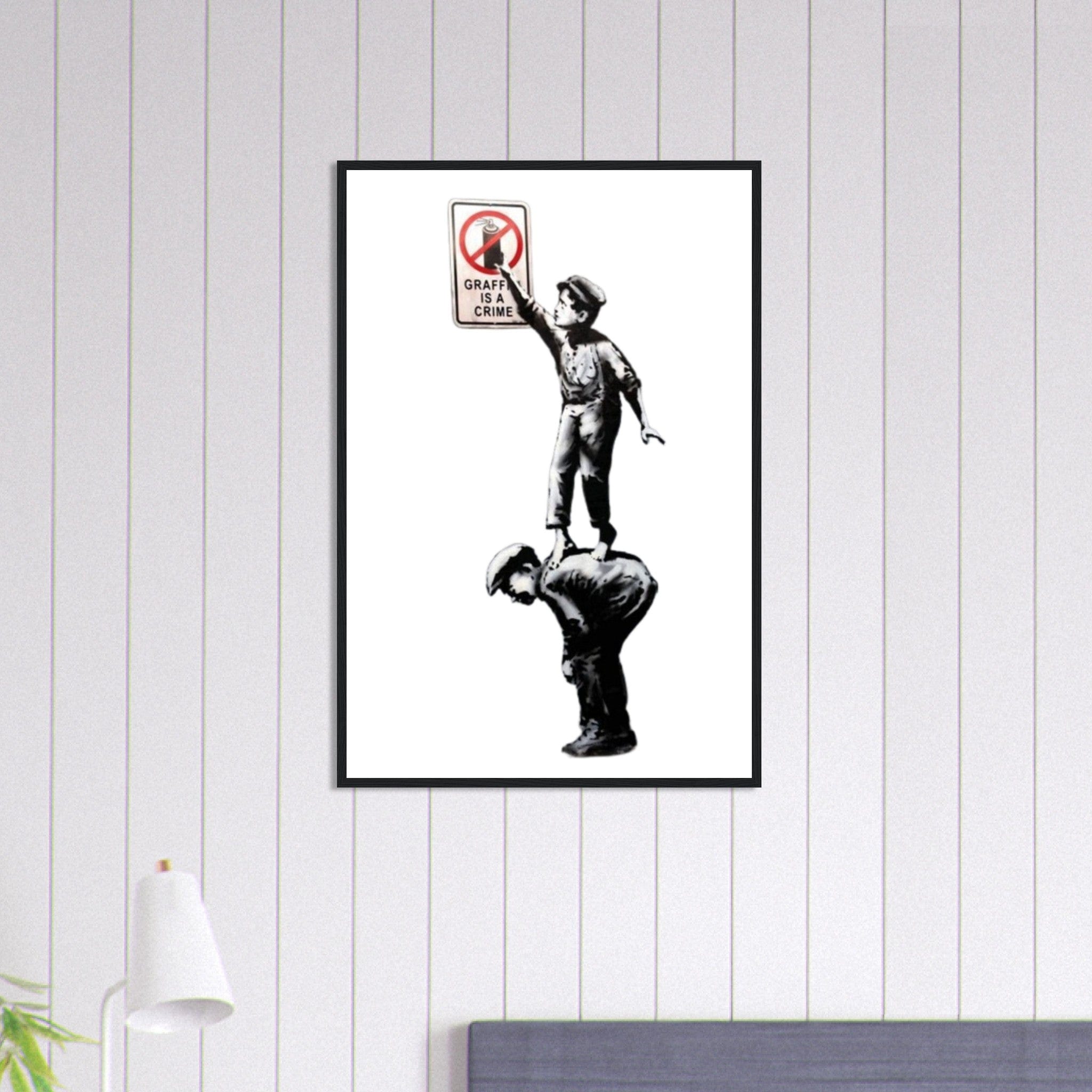 Canvanation Print Material 60x90 cm / 24x36″ Tableau Banksy Street Art