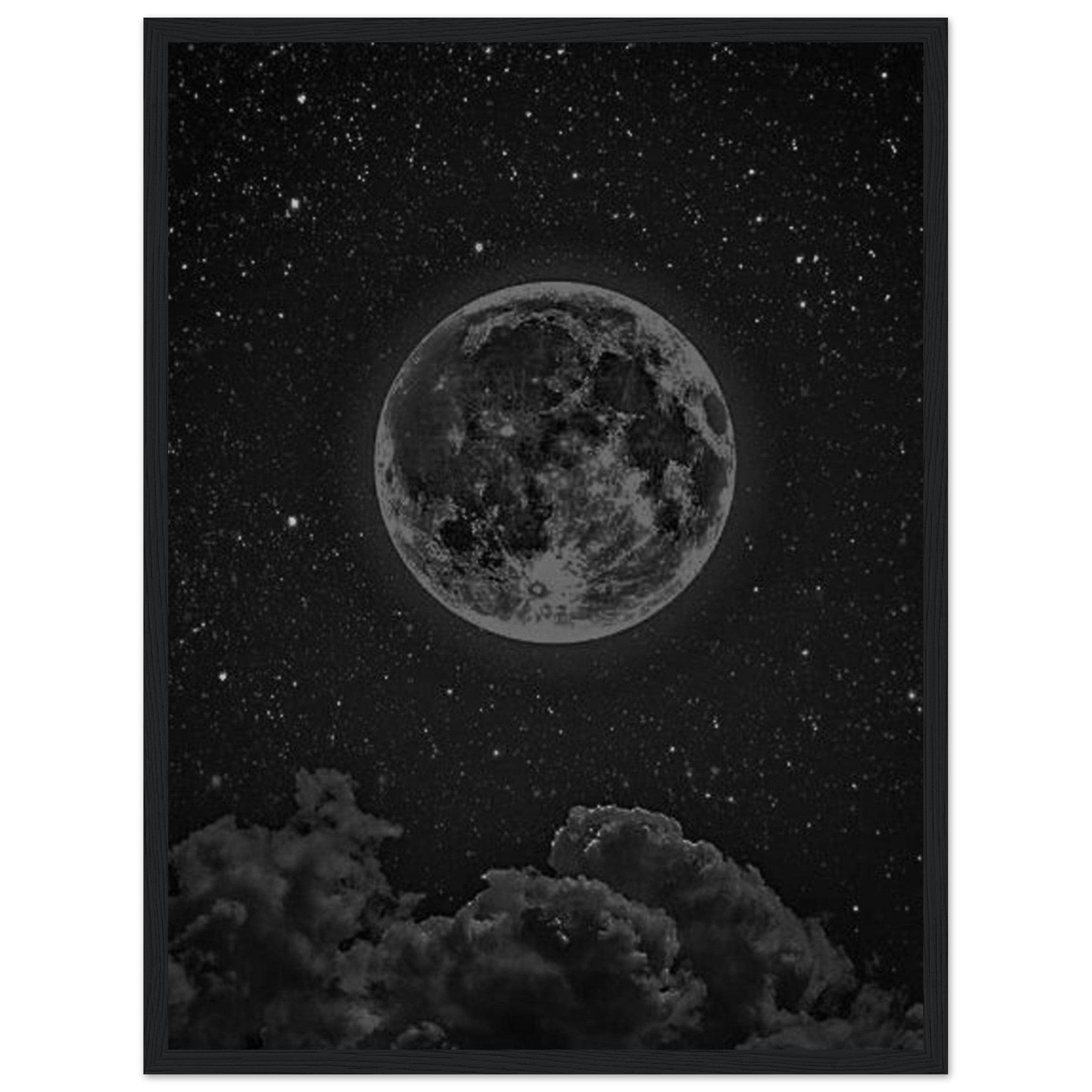 Tableau Peinture Lune - Canvanation