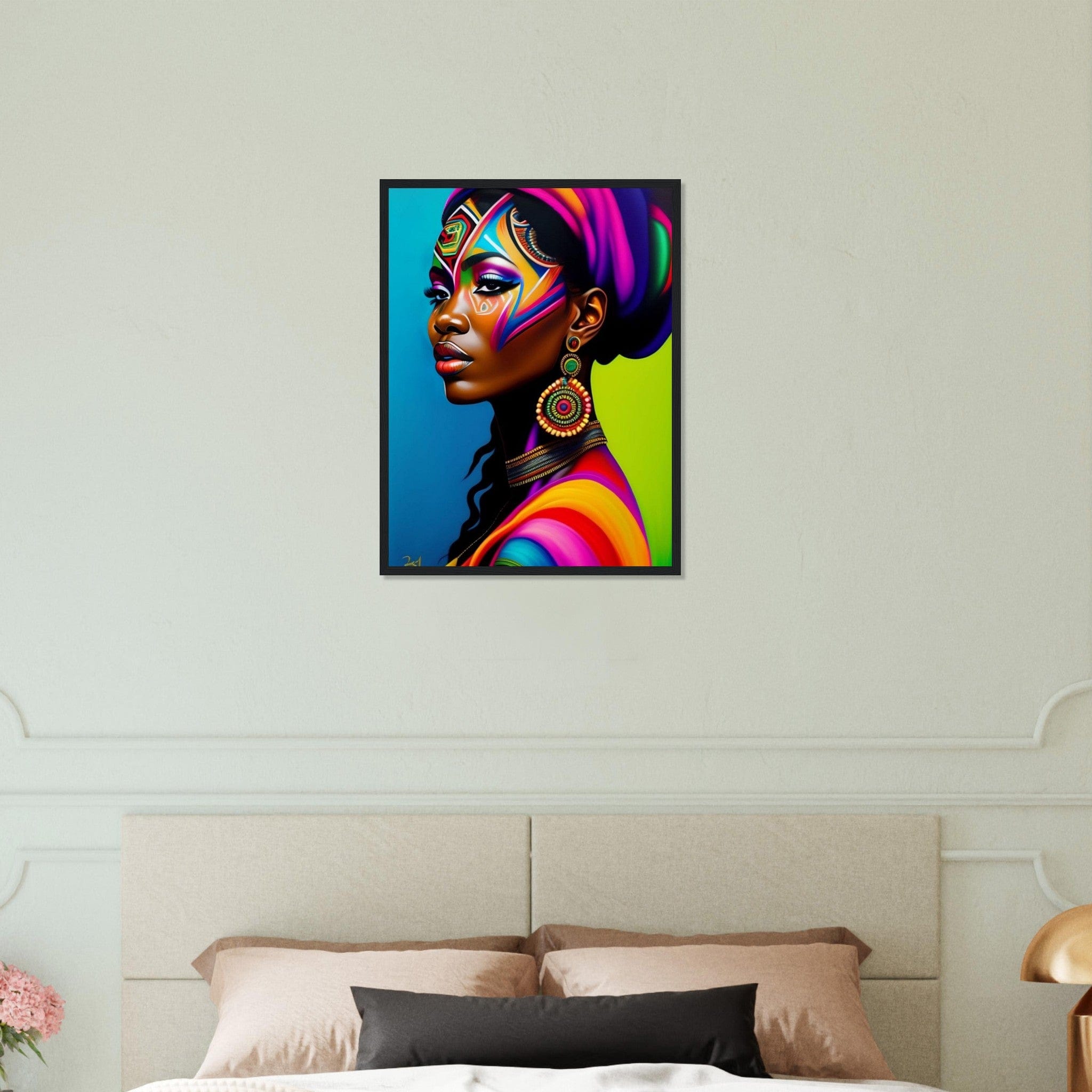 Canvanation Print Material 45x60 cm / 18x24″ Tableau Africaine Peinture Couleur