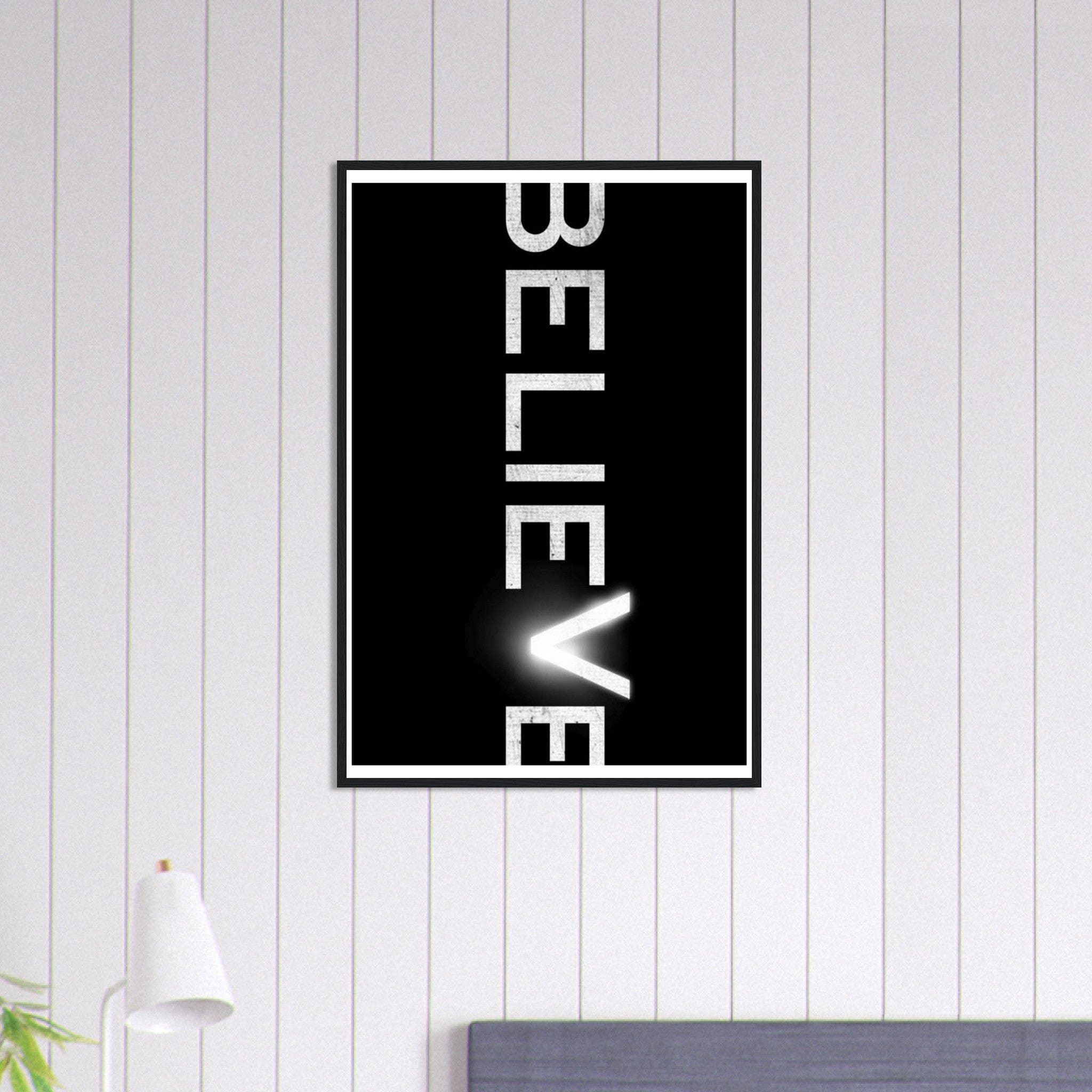 Canvanation Print Material 60x90 cm / 24x36″ Tableau Citation Positive Believe