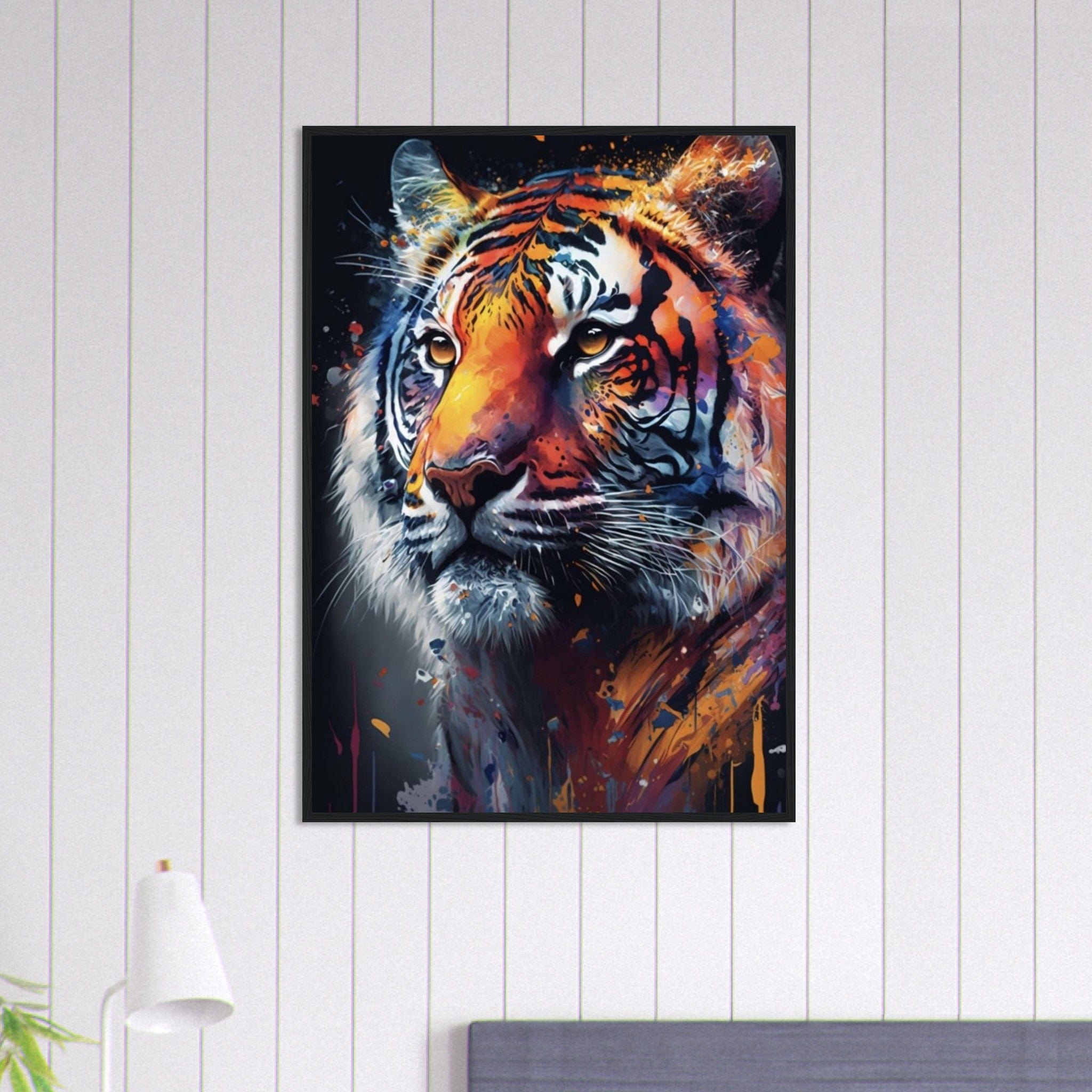 Canvanation Print Material 70x100 cm / 28x40″ Tableau Tigre Face