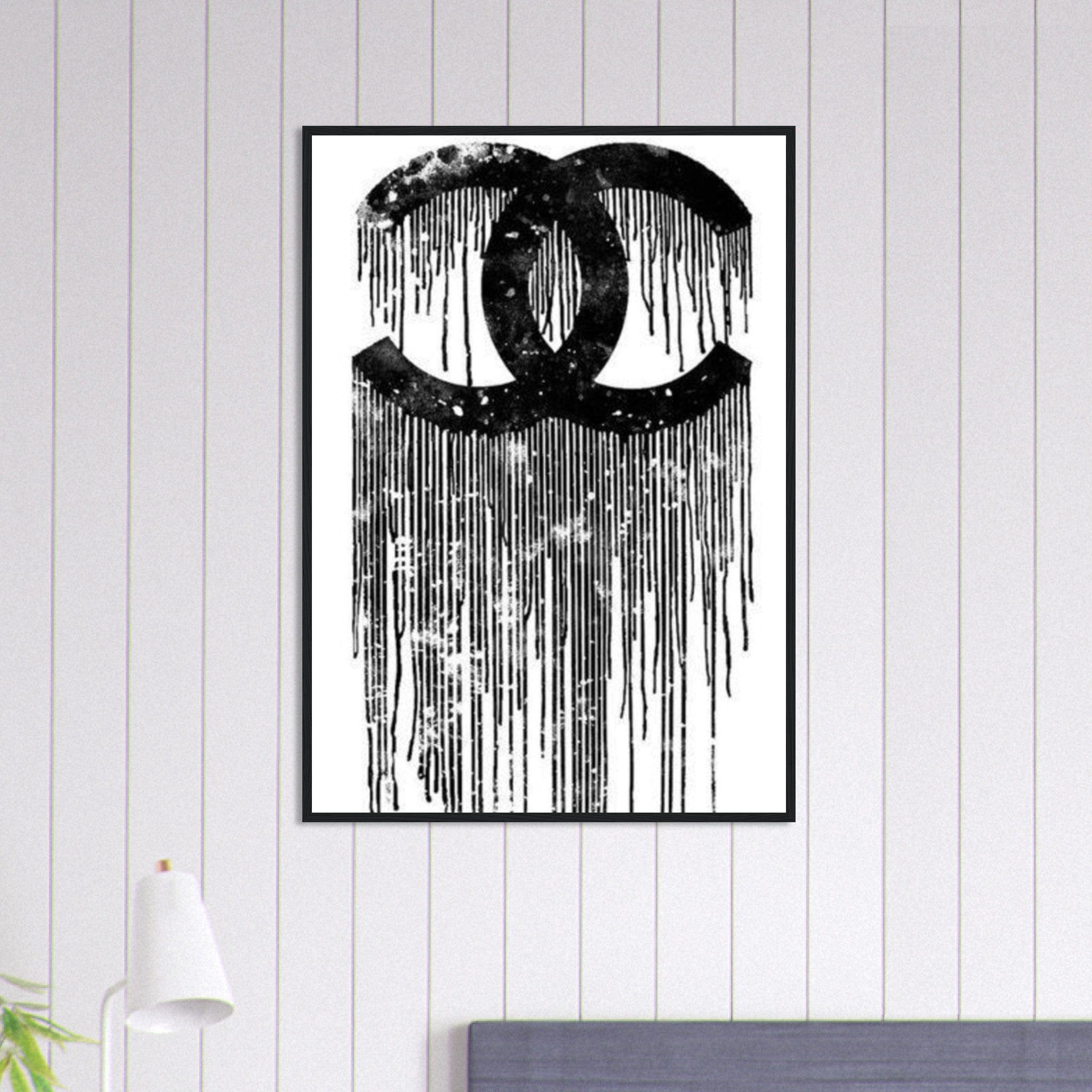 Canvanation Print Material 70x100 cm / 28x40″ Tableau Pop Art Luxe Chanel  Noir