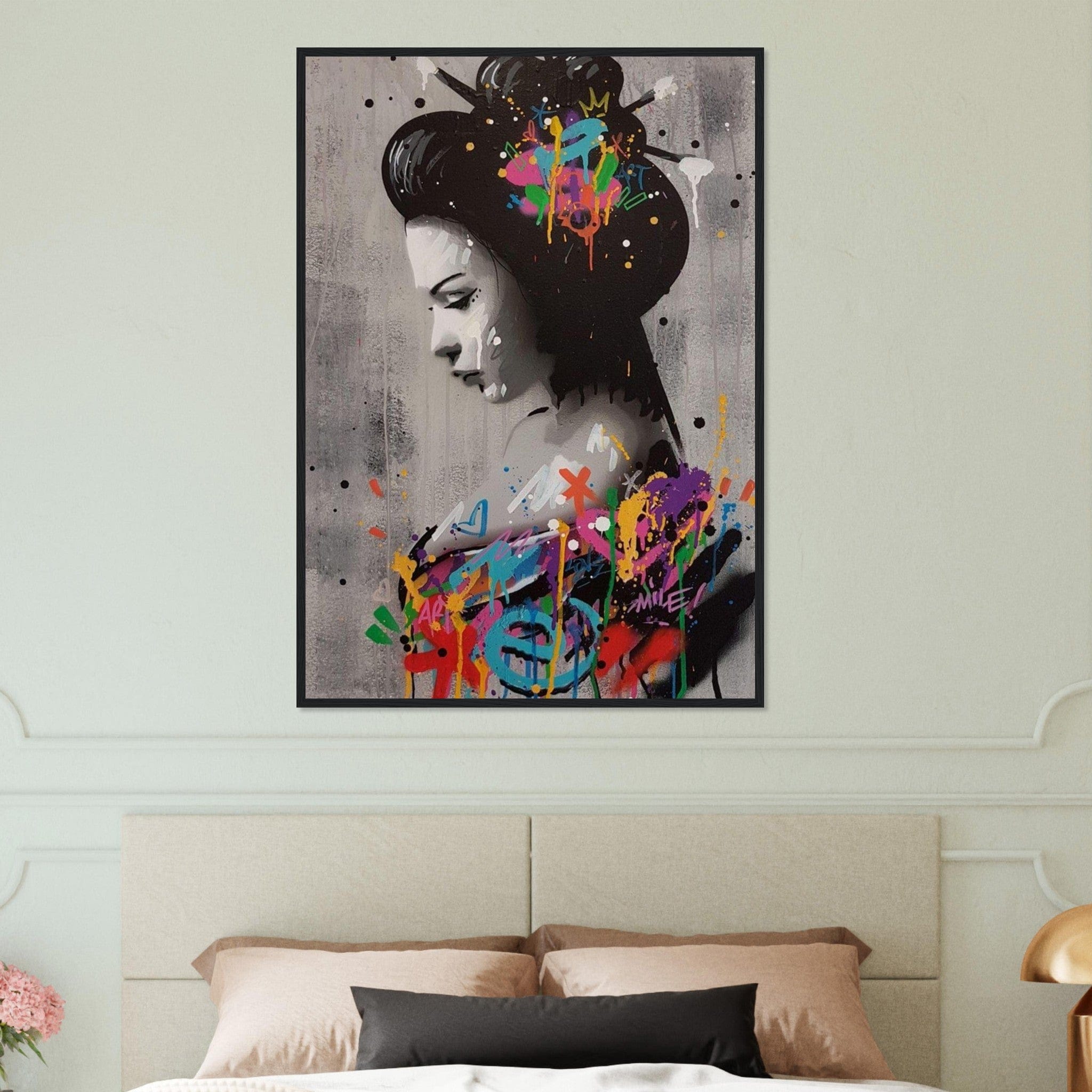 Canvanation Print Material Tableau Street Art Japonais Geisha