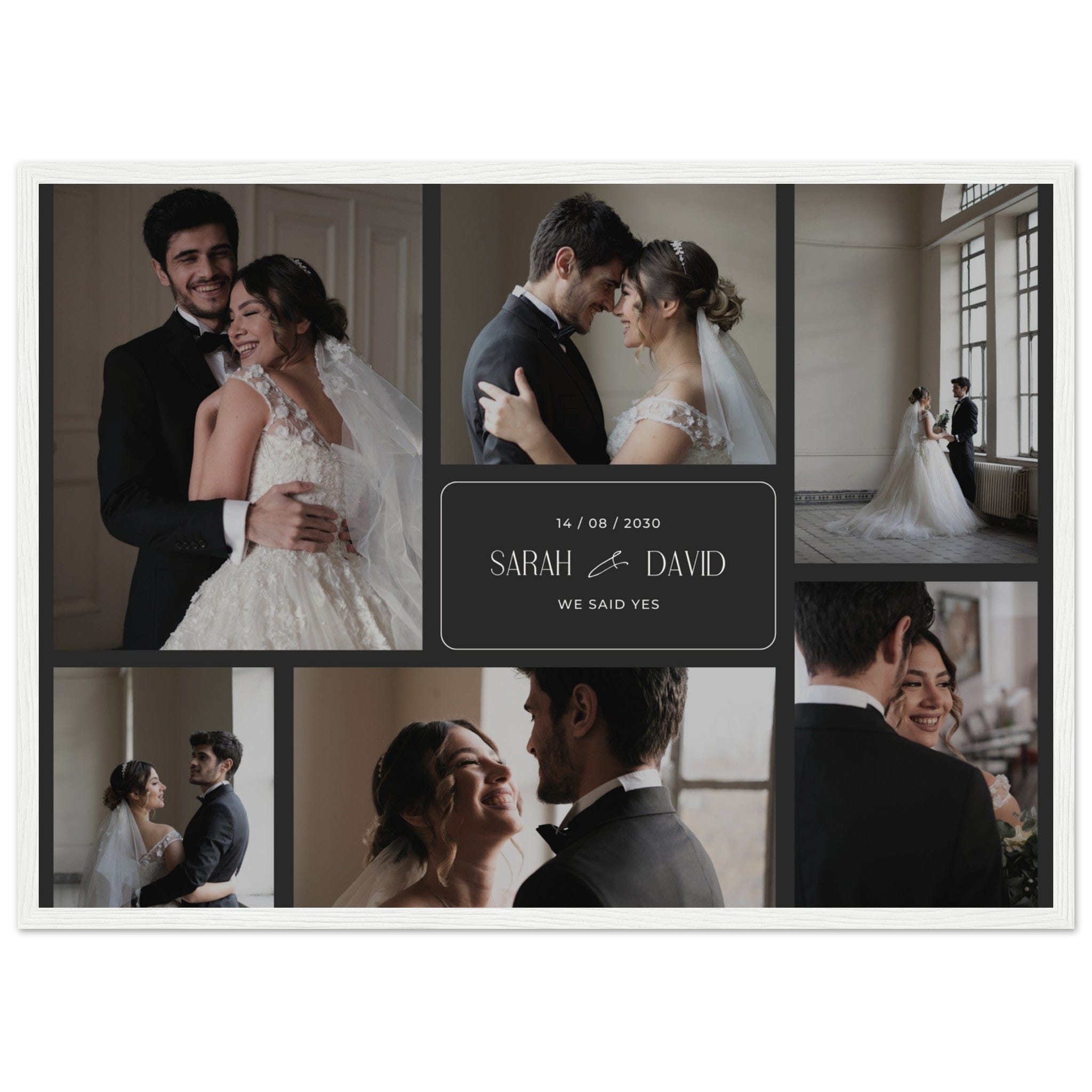 Canvanation Print Material 50x70 cm / 20x28″ / Blanc Pele Mele Photos Mariage Noir